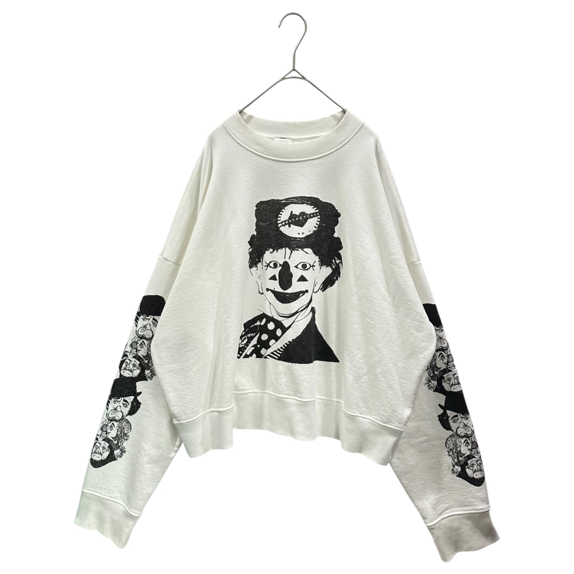 Basketcase(バスケットケース) MERRYMAKER Crewneck メリーメーカー クルーネック スウェット S ホワイト