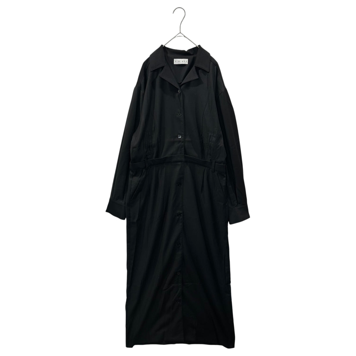 RIM.ARK(リムアーク) Mannish-style dress ニッシュスタイルワンピース 460HS33-0090 38 ブラック