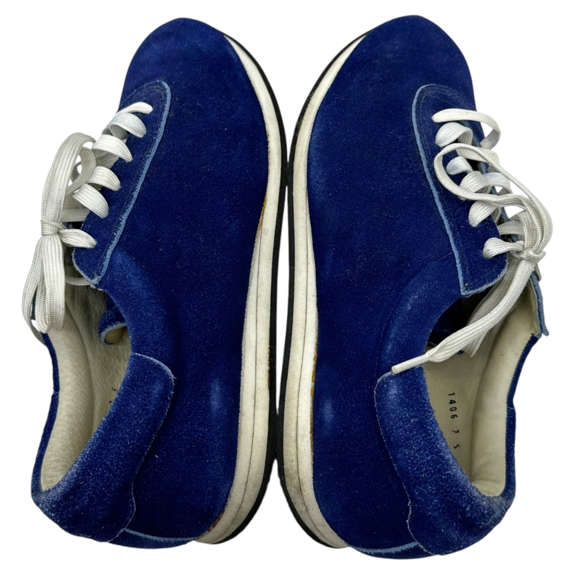 BLUEOVER(ブルーオーバー) mikey low-cut suede sneakers マイキー ローカット スウェード スニーカー 25.0cm程度 ブルー 定番モデル 日本製