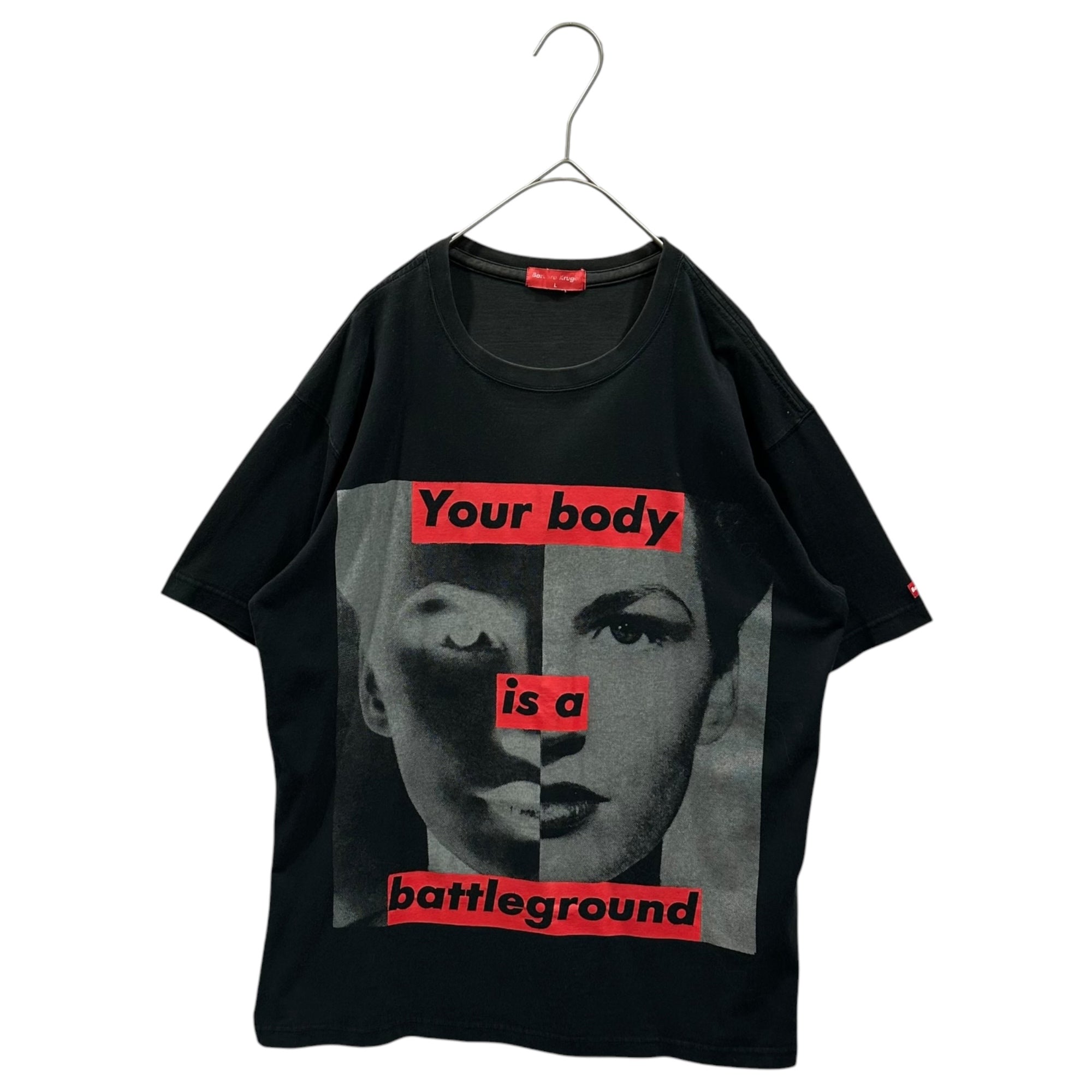 UNIQLO(ユニクロ) 90's ”Barbara Kruger” Collage Print T-Shirt バーバラ クルーガー コラージュプリント Tシャツ 3430-013 L ブラック 90年代