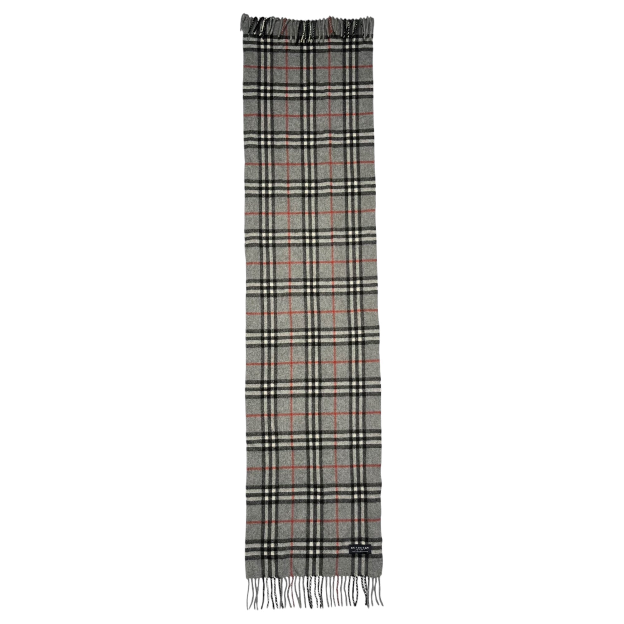 BURBERRY LONDON(バーバリーロンドン) カシミヤバーバリーチェックマフラー グレー