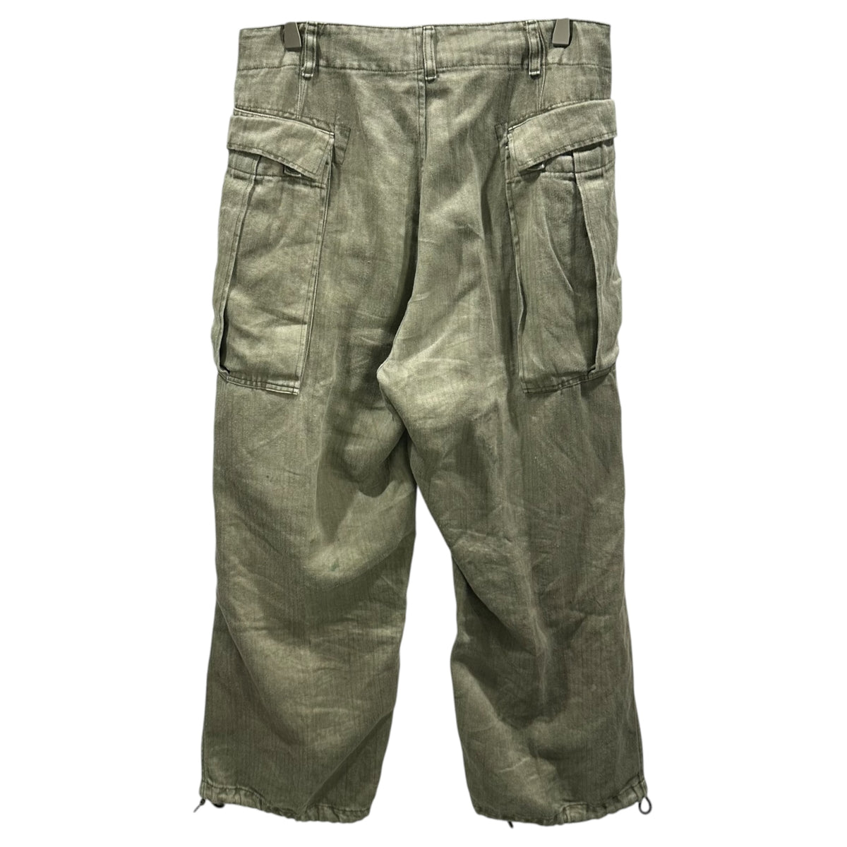 HERILL(へリル) 2026SS USMC HBT Linen pants ミリタリー ヘリンボーン リネン パンツ 26-030-HL-8301-10 1 オリーブ