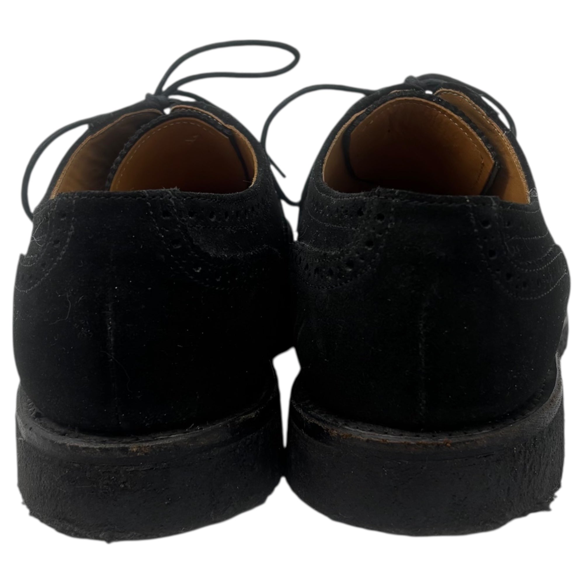 REGAL(リーガル) Wingtip Crepe Sole Suede Leather Shoes ウィングチップ クレープソール スウェード レザー シューズ 25.5cm ブラック