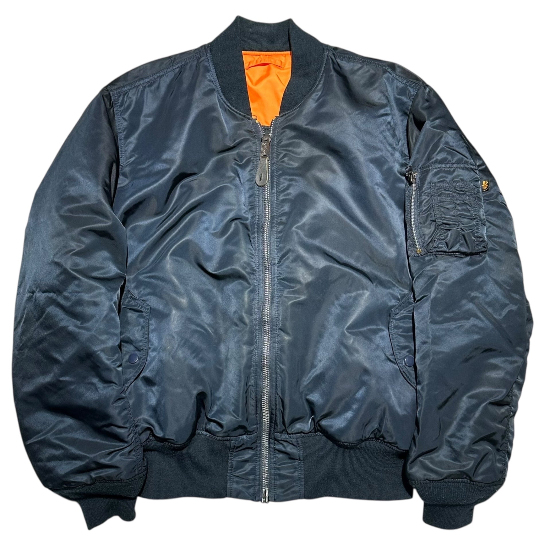 ALPHA INDUSTRIES(アルファ インダストリーズ) MA-1 FLIGHT JACKET フライト ジャケット 2000-267 XL ネイビー ブルゾン ボンバー
