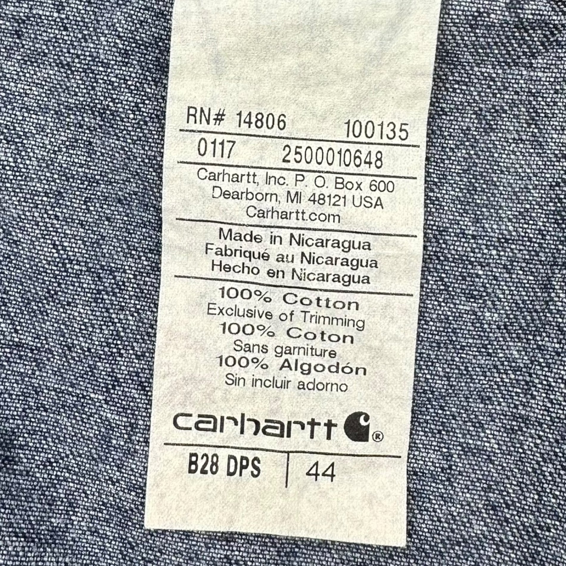 carhartt(カーハート) Painter Denim Half Pants ペインター デニム ハーフ パンツ W44 ライトインディゴ ビッグサイズ