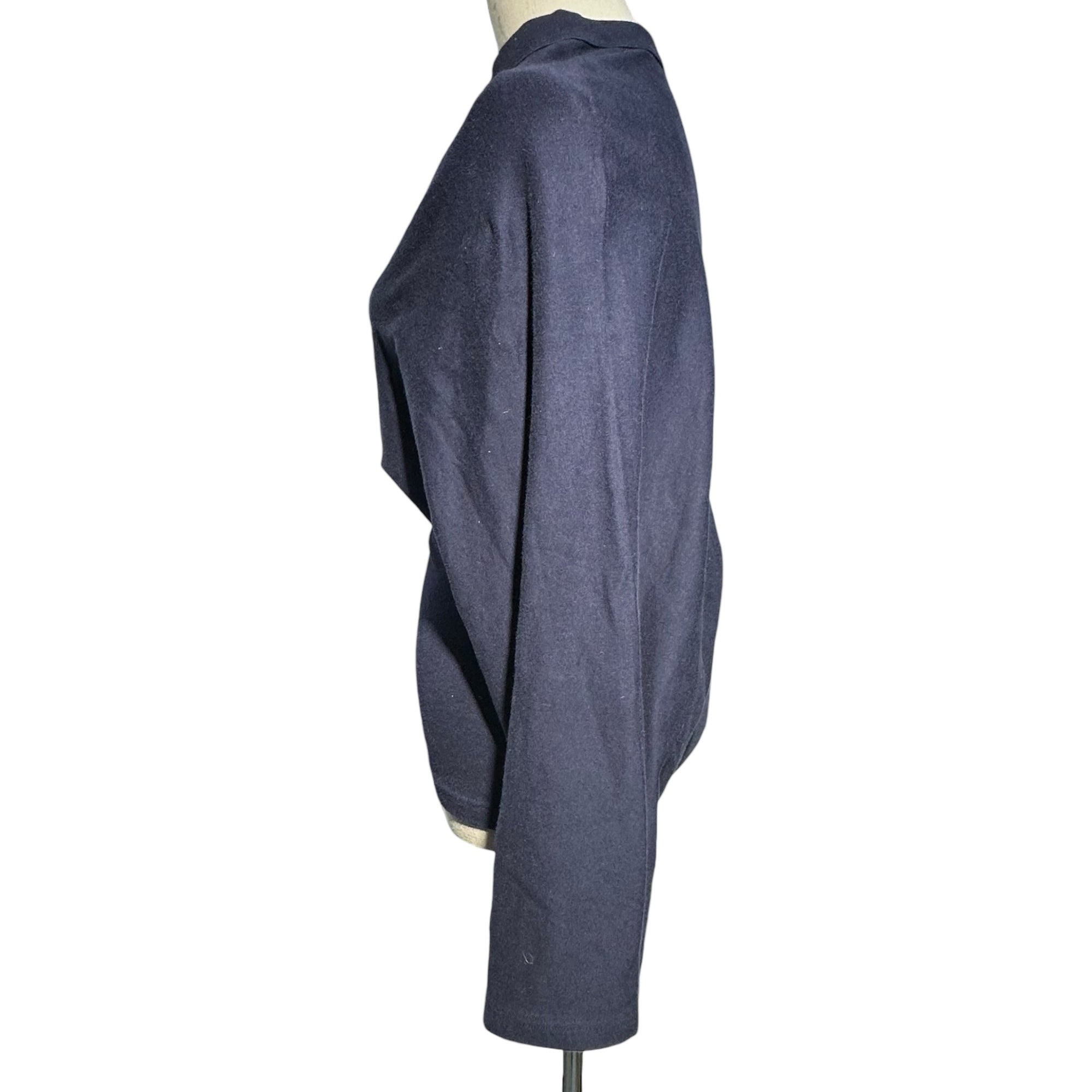 Y's(ワイズ) 90's Cotton Poly Blend Distressed Knit Top 90年代 コットン ポリ 変形 カットソー FY-T10-057 3(L程度) ネイビー