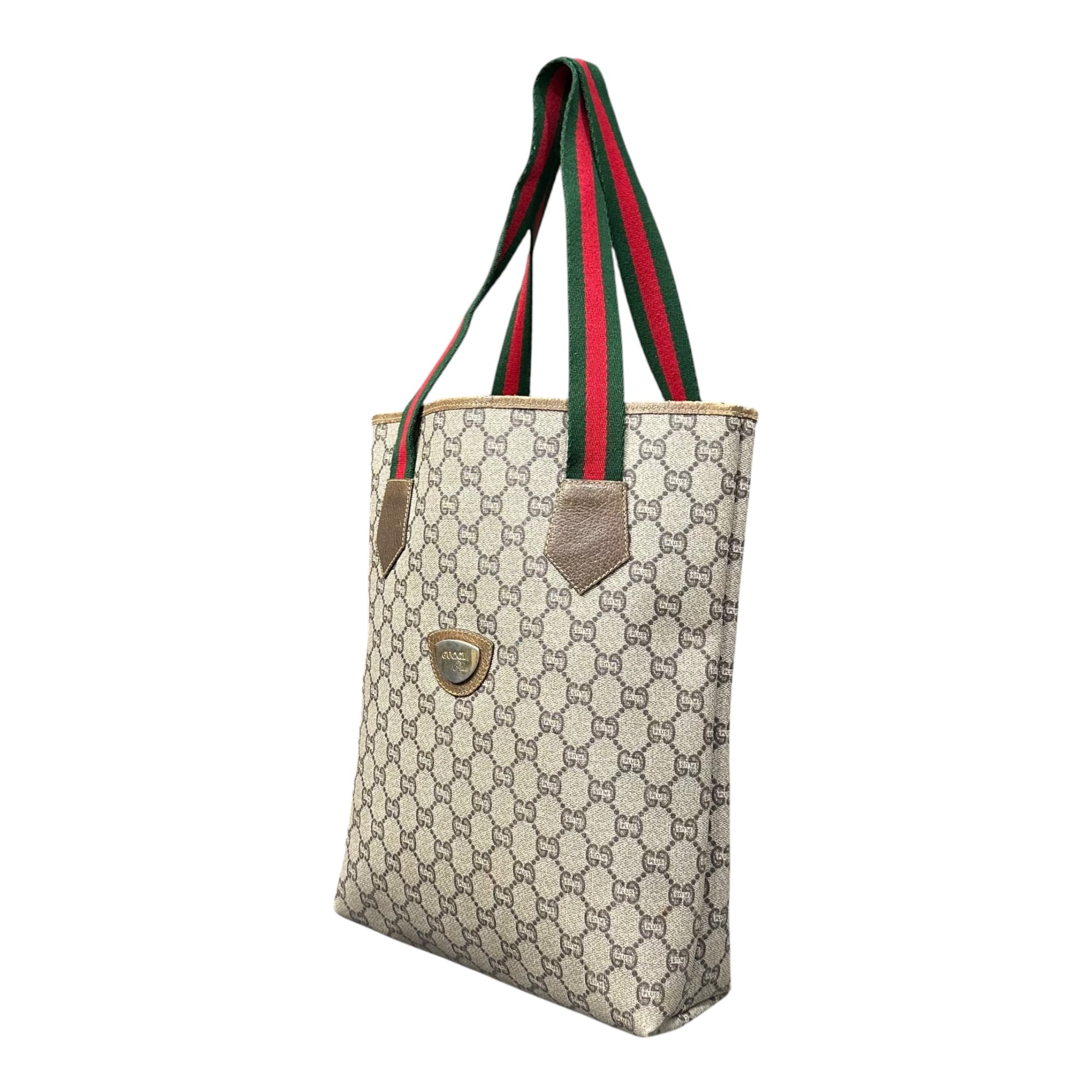 Gucci Plus(グッチプラス) Vintage GG PLUS Tote Bag ヴィンテージ GGプラス トート バッグ ベージュ
