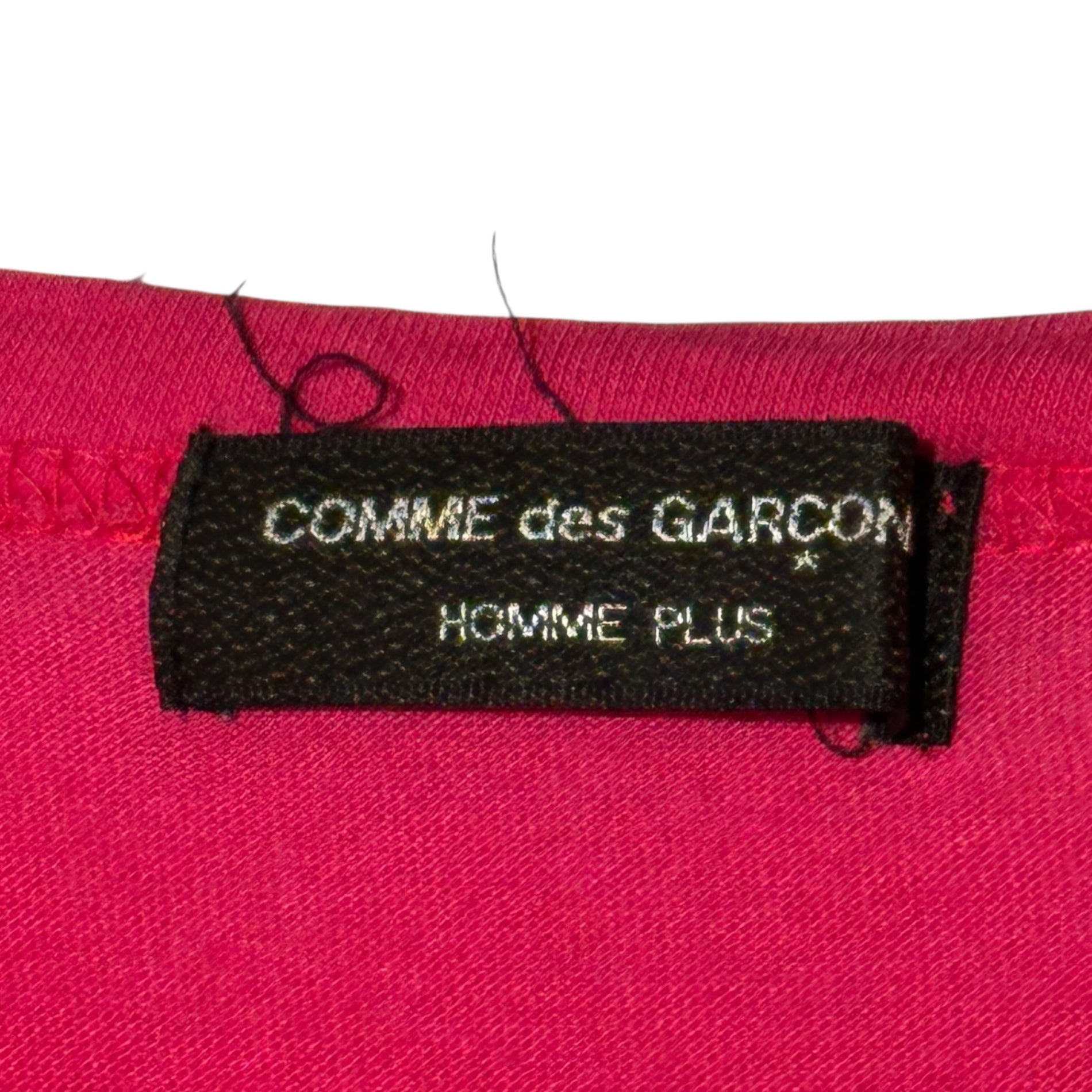 COMME des GARCONS HOMME PLUS(コムデギャルソンオムプリュス) 00SS Chest One Point Logo Crew Neck T-Shirt 胸 ワンポイント ロゴ クルーネック Tシャツ PT-T00310 FREE ピンク AD1999