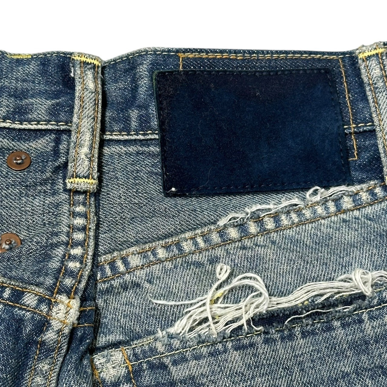 VISVIM(ビズビム/ヴィズヴィム) 23SS SS JOURNEYMAN PANTS TACKED CRASH ダメージ加工 ジャーニーマン デニム パンツ 0123305005002 2 ライトインディゴ