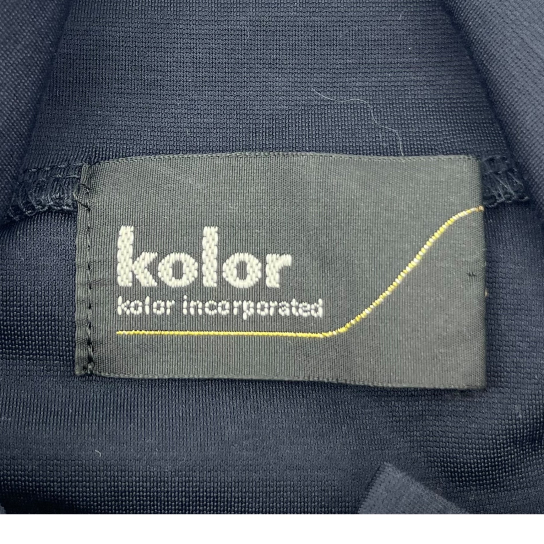 kolor(カラー) 21AW High gauge cotton stretch long sleeve shirt ハイゲージ コットン  ストレッチ ロングスリーブ シャツ 21WCM-T04204 2(M) ネイビー