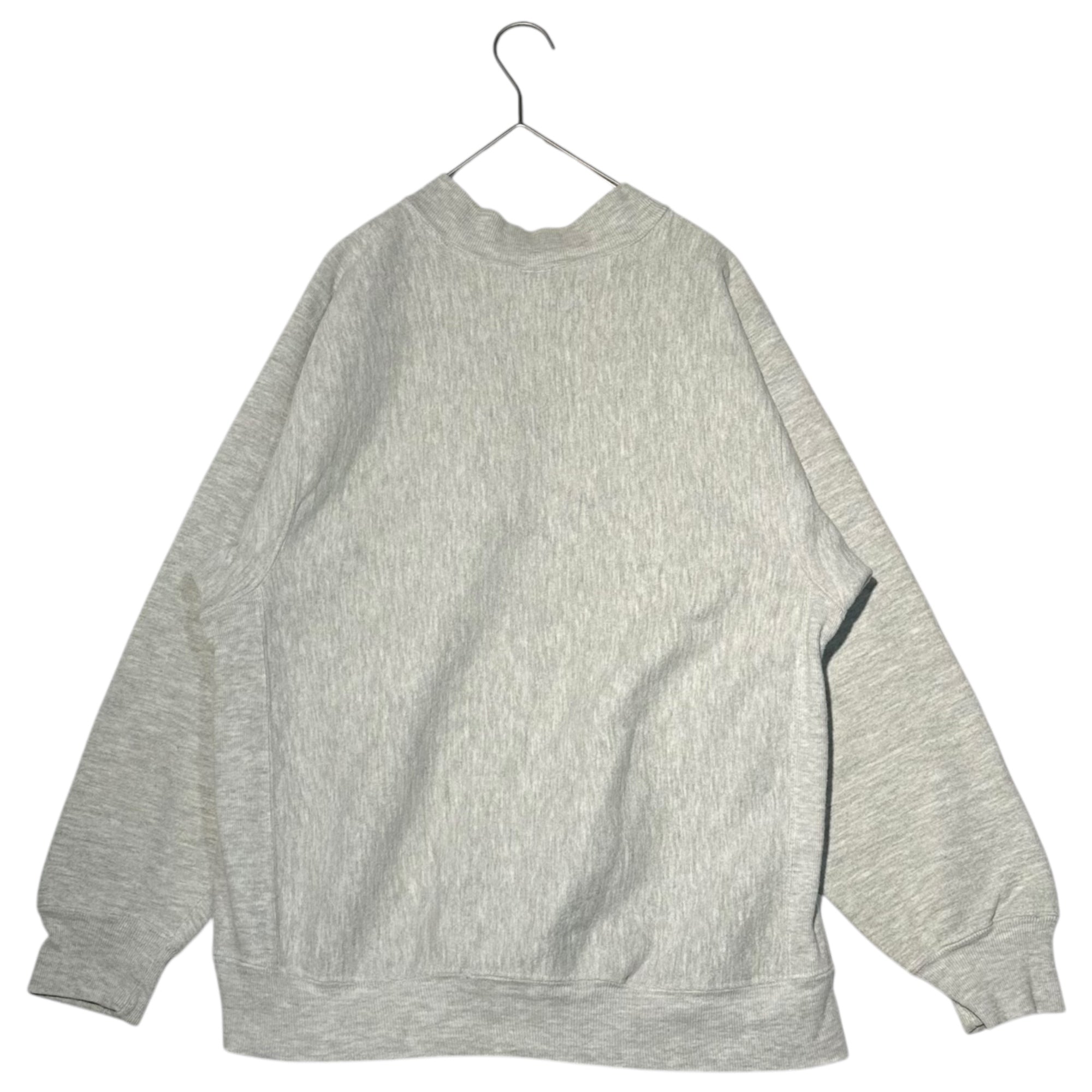 Champion(チャンピオン) 90's USA made REVERSE WEAVE Sweatshirt Blouson リバースウィーブ スウェット ブルゾン 表記無(M程度) ライトグレー 90年代 ヴィンテージ 古着 ジャケット トリコタグ USA製