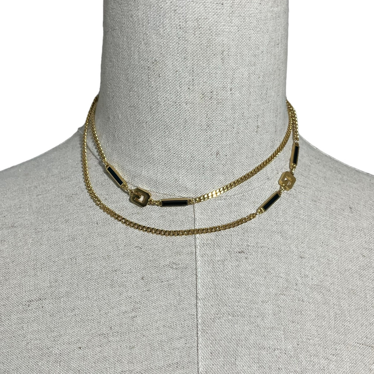 GIVENCHY(ジバンシィ) 80's G logo chain necklace ロゴ チェーン ネックレス1980刻印 ジバンシー