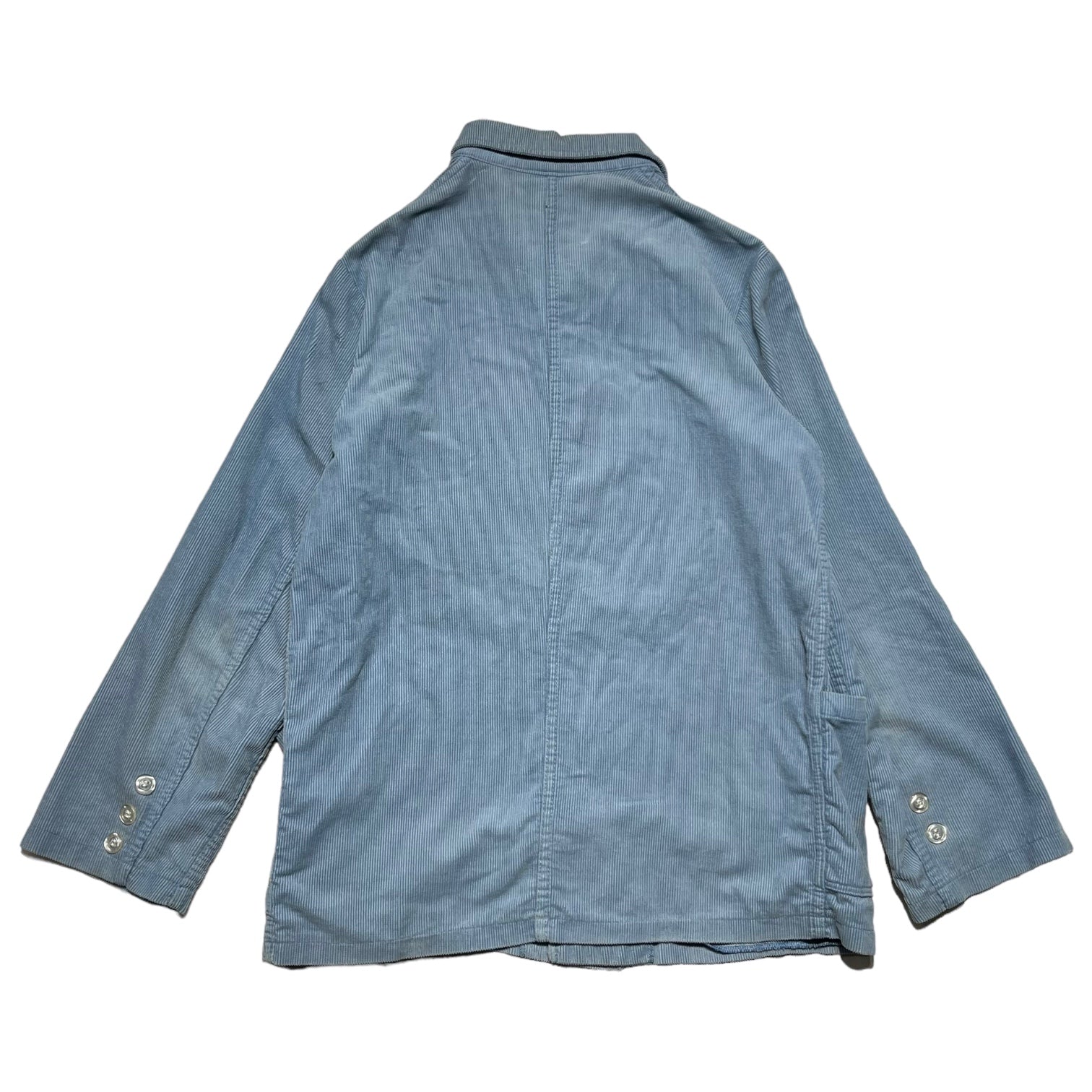 EIKO(エイコー) 80's corduroy double breasted work jacket コーデュロイ ダブル ブレスト ワーク ジャケット 44(M程度) スカイブルー 80年代 ヴィンテージ