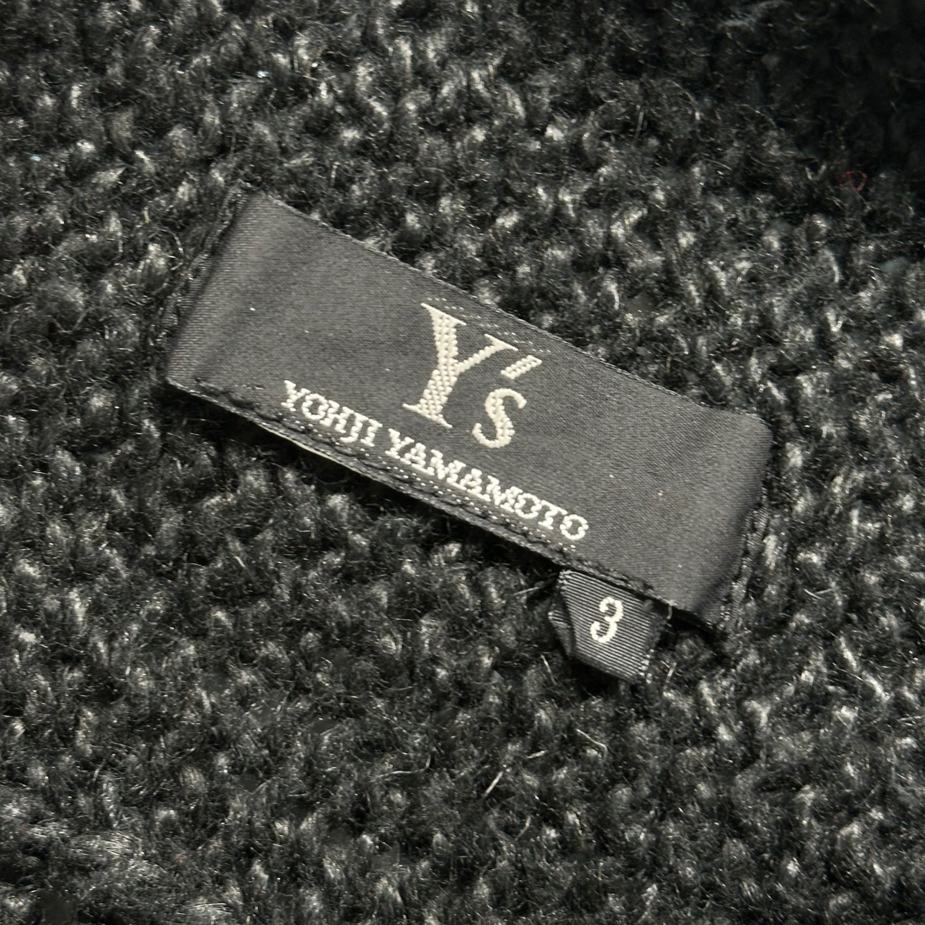 Y's(ワイズ) 00's Loose-knit Short-Sleeve Knit Bolero Cardigan ローゲージ 半袖 ニット ボレロ カーディガン 3 ブラック