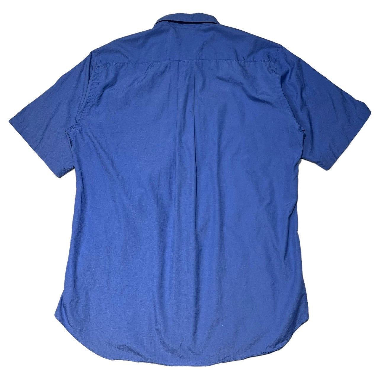 COMME des GARCONS HOMME HOMME(コムデギャルソンオムオム) 00SS  Old vertical line cotton short sleeve shirt オールド縦ラインコットン半袖シャツ M ブルー 00's AD1999 IB-100290