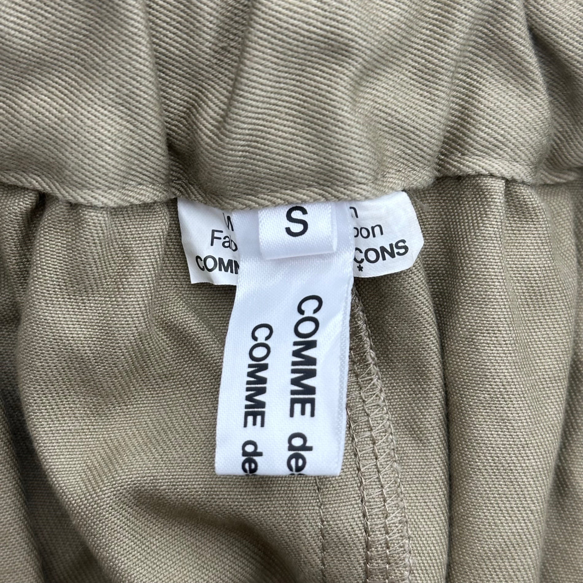 COMME des GARCONS COMME des GARCONS(コムデギャルソンコムデギャルソン) 25SS Sarouel Chino Easy Pants サルエル チノ イージー パンツ RO-P012 S ベージュ AD2024 男性着用可能