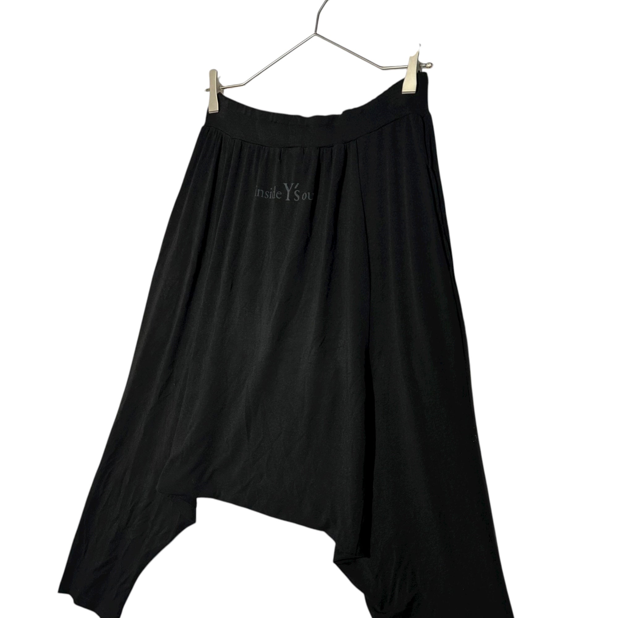 Y's(ワイズ) 10SS Back Logo Harem Stretch Leggings Pants バックロゴ サルエル ストレッチ レギンス パンツ YJ-T29-963 2(M) ブラック アーカイブ