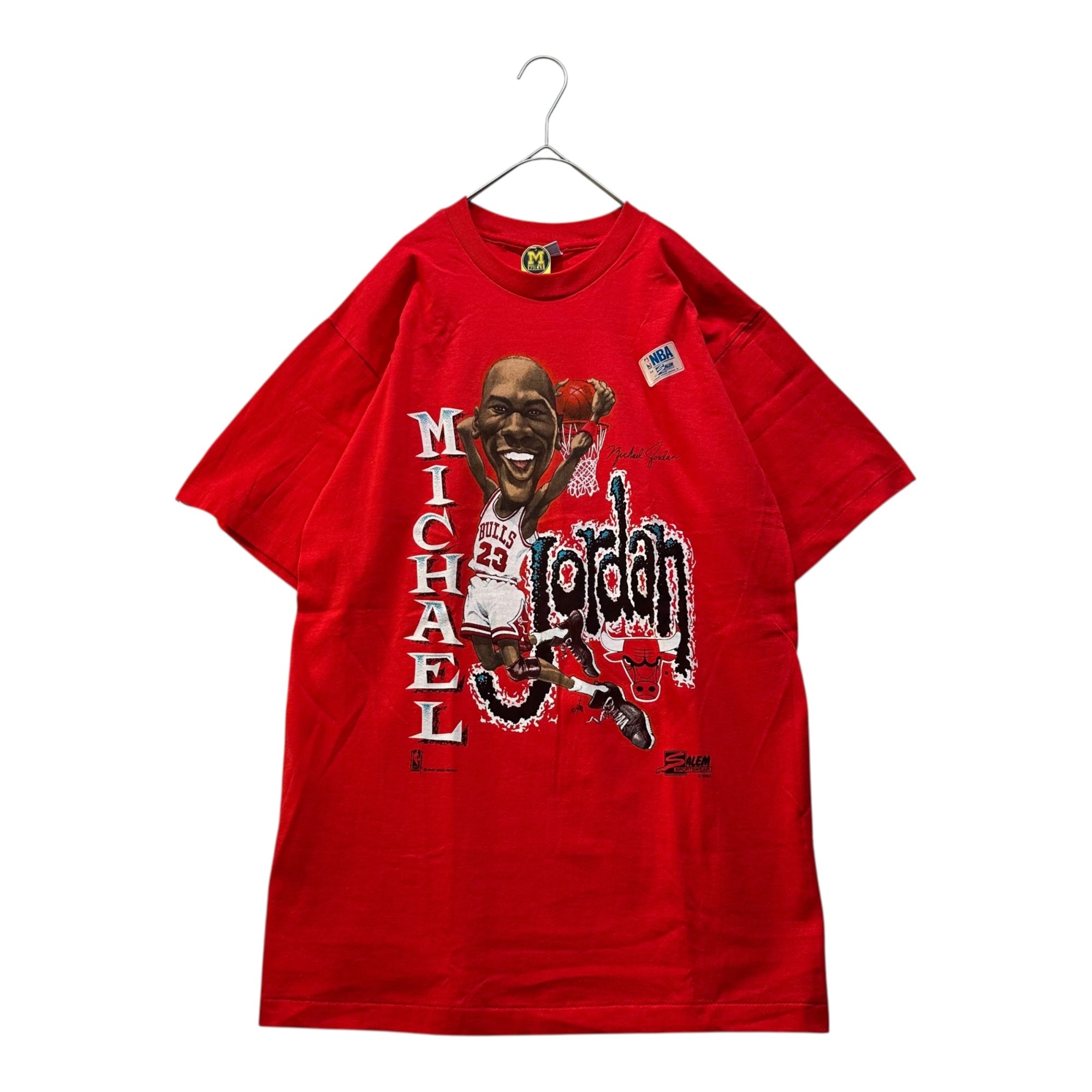 VINTAGE(ヴィンテージ) 90s Michael Jordan Character T-Shirt 90年代 マイケルジョーダン キャラクター Tシャツ L レッド デッドストック
