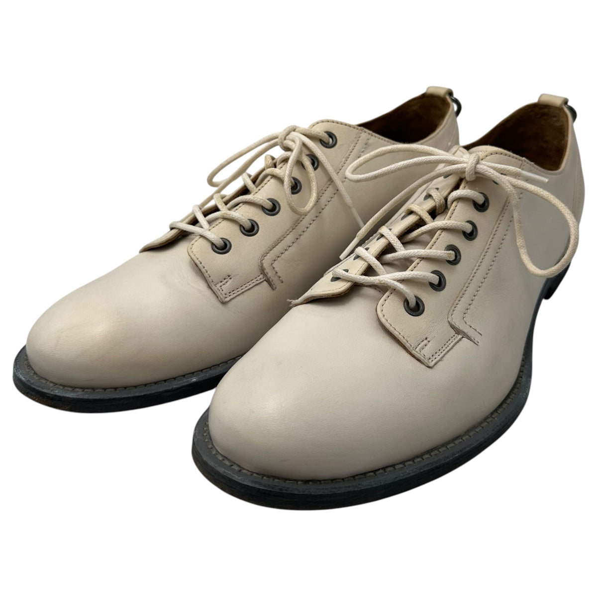 McQ(マックキュー) Old 6-Hole Plain-Toe Leather Shoes オールド 6ホール プレーントゥ レザー シューズ 42 アイボリー ALEXANDER MCQUEEN(アレキサンダーマックイーン)