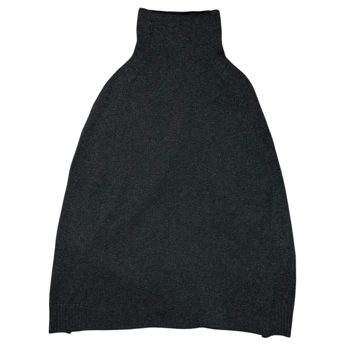 evam eva(エヴァムエヴァ) slit poncho スリット入り ポンチョ V173K949 FREE グレー ウール ヤク カシミア