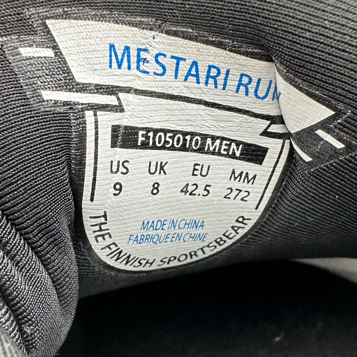 KARHU(カルフ) Mestari Run 1.5 メスタリラン 1.5 F105010 27cm ブラック スニーカー