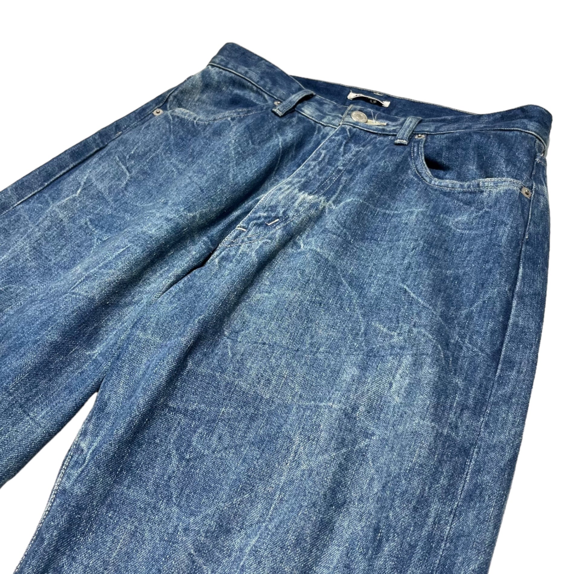 AURALEE(オーラリー) 23SS SELVEDGE FADED LIGHT DENIM PANTS セルビッジ フェードライト デニムパンツ  A23SP04DE 1(S) インディゴ