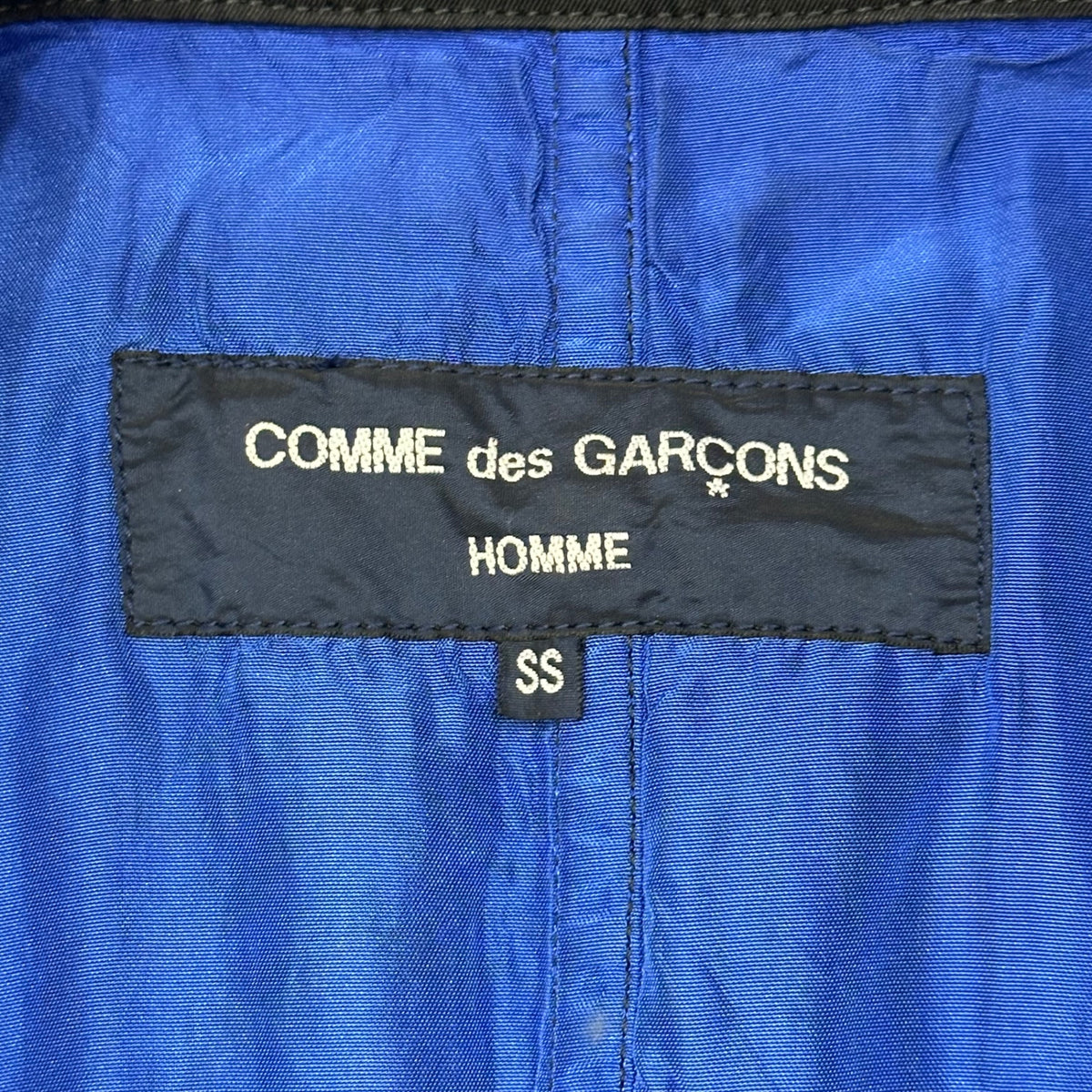COMME des GARCONS HOMME(コムデギャルソンオム) 2009SS Cotton 3B Jacket コットン 3B テーラード ジャケット HC-J019 SS ブラック×ブルー AD2008