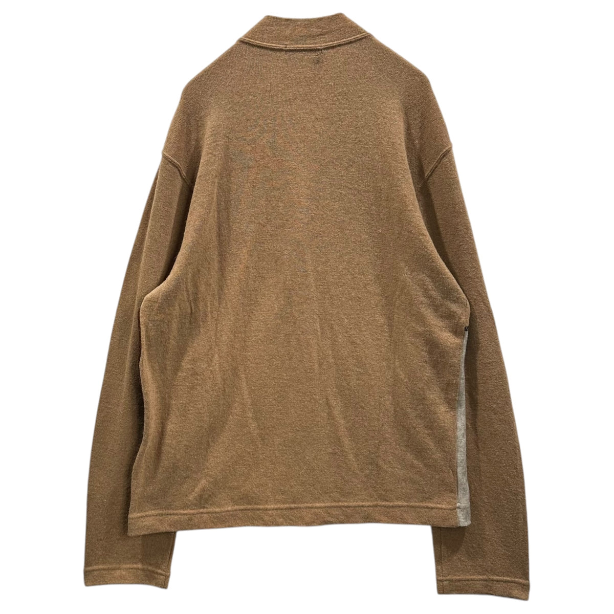 COMME des GARCONS HOMME PLUS(コムデギャルソンオムプリュス) 2001AW Camel-Wool Panel-Design Cardigan キャメル ウール パネル デザイン カーディガン PC-T035 FREE ベージュ×ブラウン×アイボリー AD2001 00s アーカイブ サイケ期