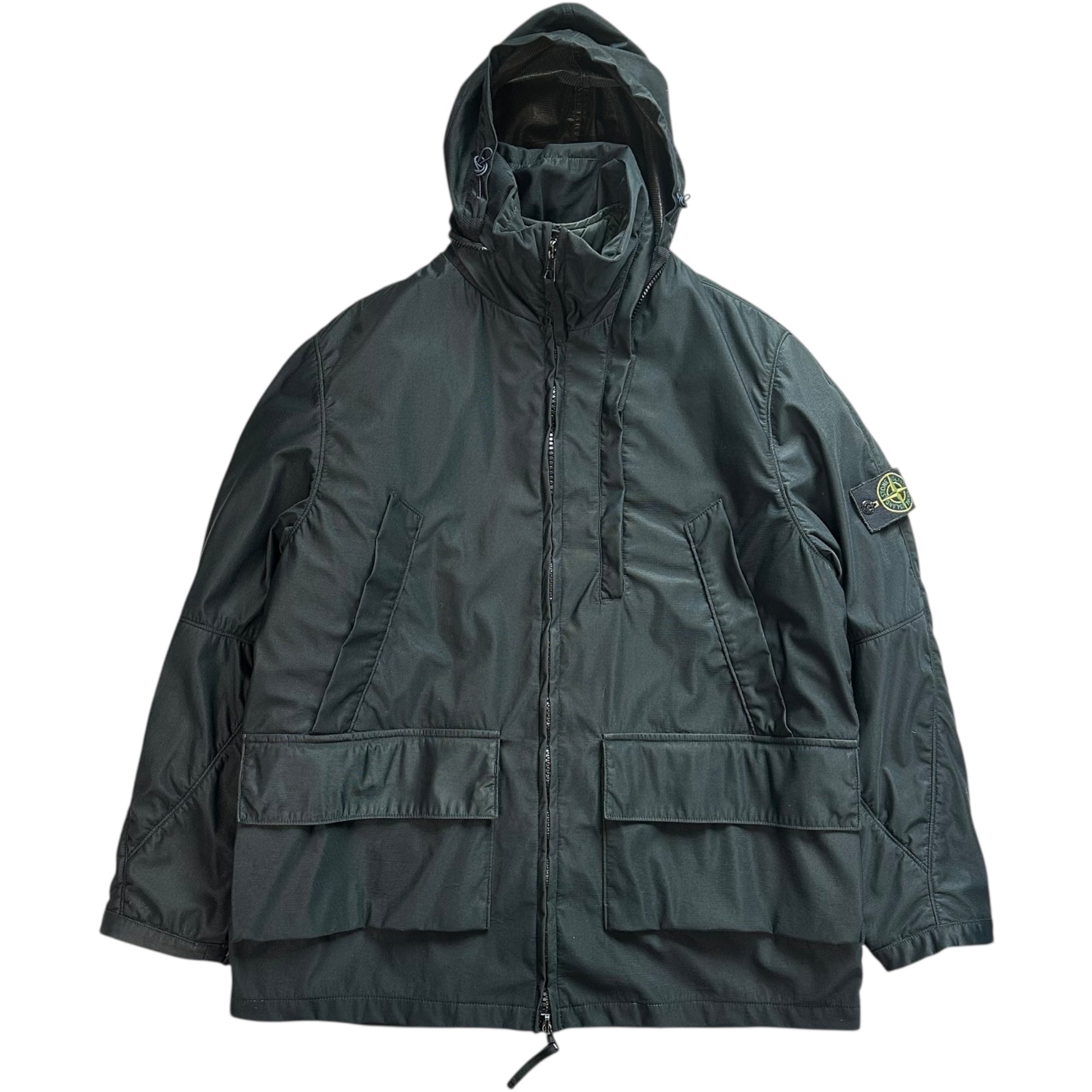 STONE ISLAND(ストーンアイランド) 2000AW 3WAY Nylam Jacket ナイラム ジャケット ライナー付 33154Q42/A M ブラック 00's マウンテンパーカー キルティング 稀少品 アーカイブ