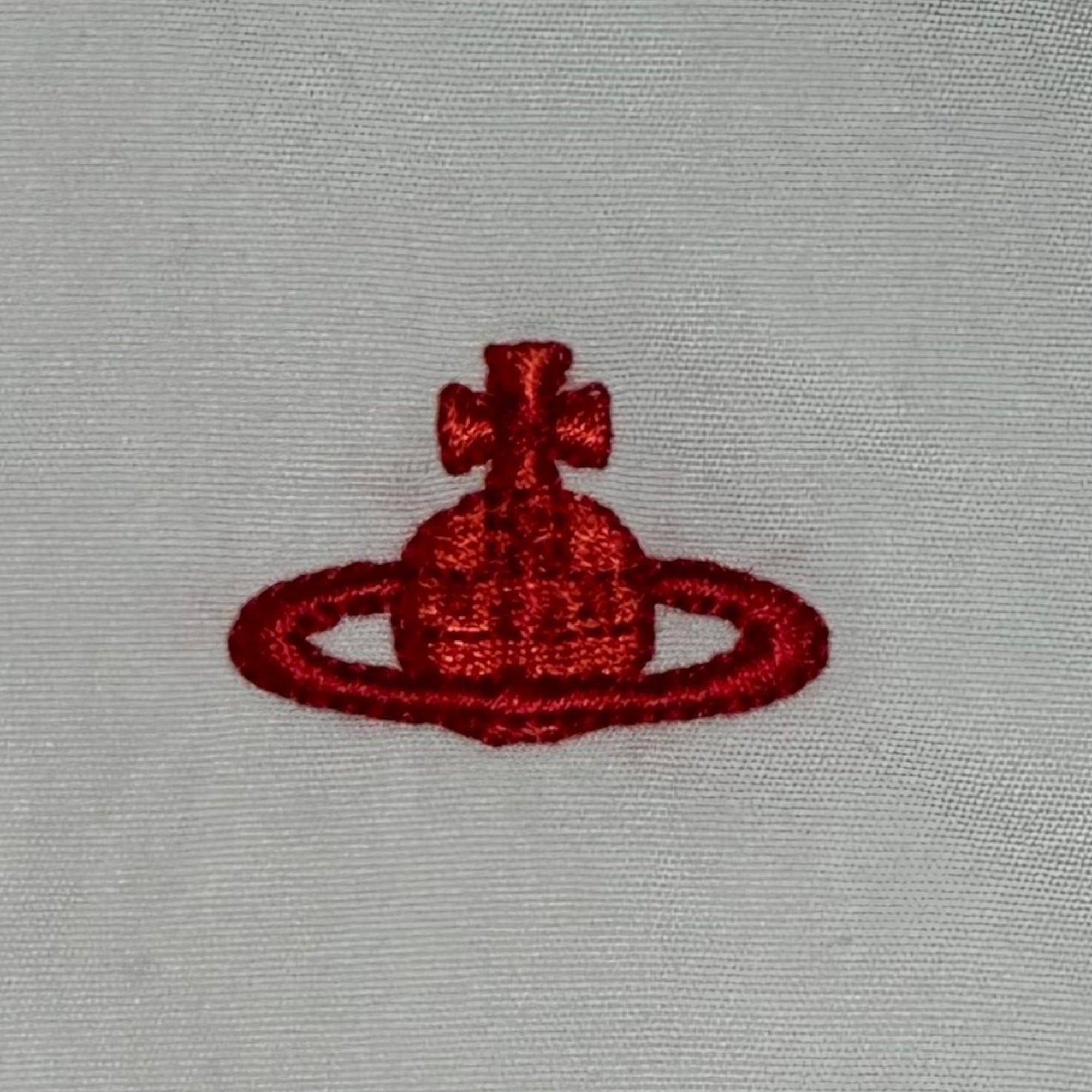 Vivienne Westwood RED LABEL(ヴィヴィアンウエストウッドレッドレーベル) Orb Logo Embroidered Long-Sleeve Shirt オーブ ロゴ 刺繍 L/S シャツ 16-03-862001 2 ホワイト