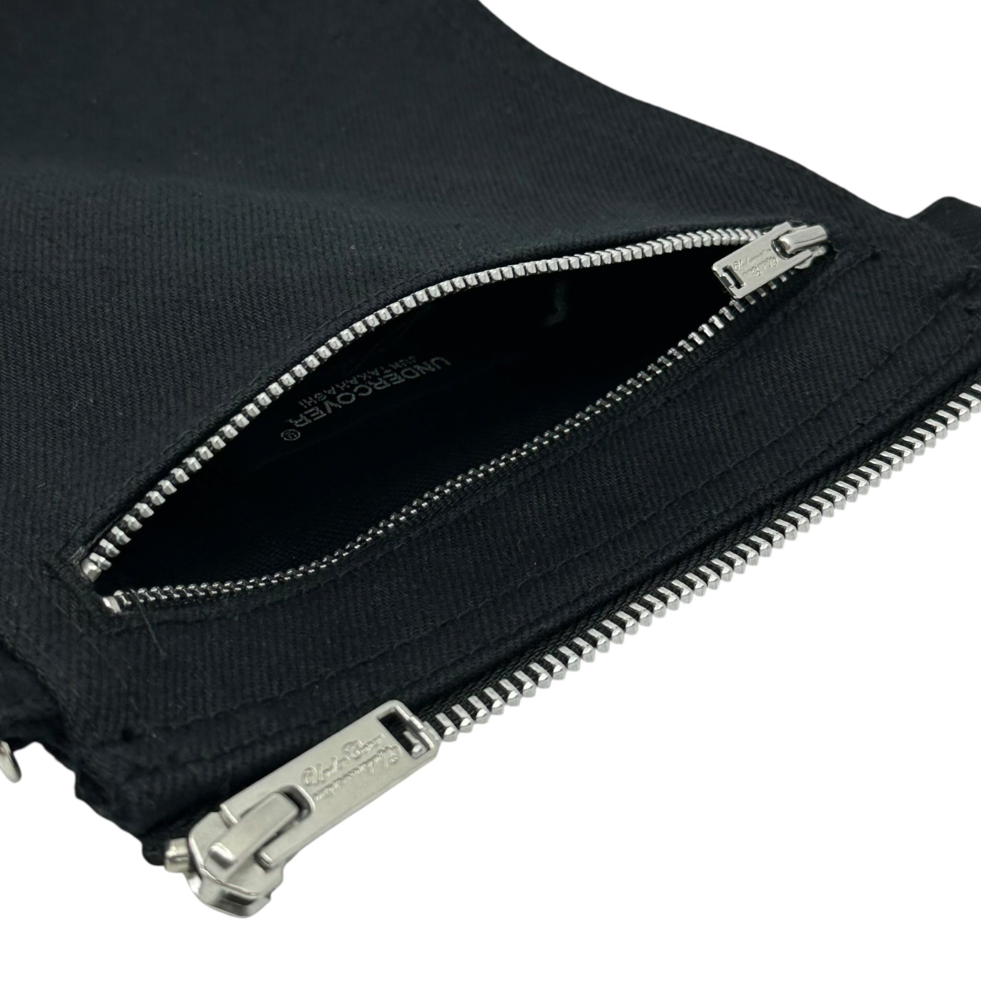 UNDERCOVER(アンダーカバー) 21AW Black Denim Zip Shoulder Pouch ブラック デニム ジップ ショルダー ポーチ UC2A4P01-1 FREE ブラック バッグ