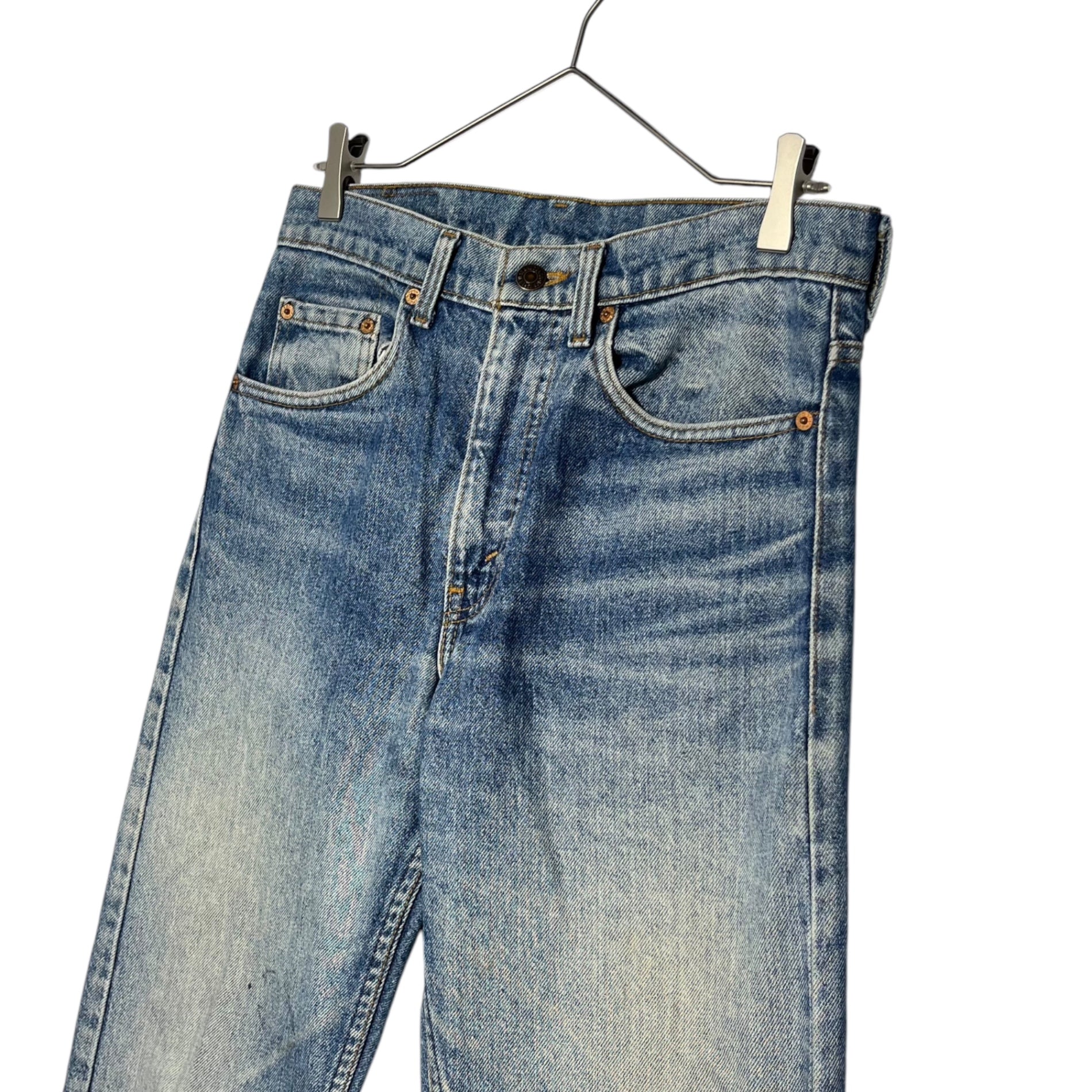 Levi's(リーバイス) 90's 505 USA made vintage straight denim pants ヴィンテージ ストレート デニム パンツ 505-0217 W31 L34 ライトインディゴ 裏ボタン525 90年代