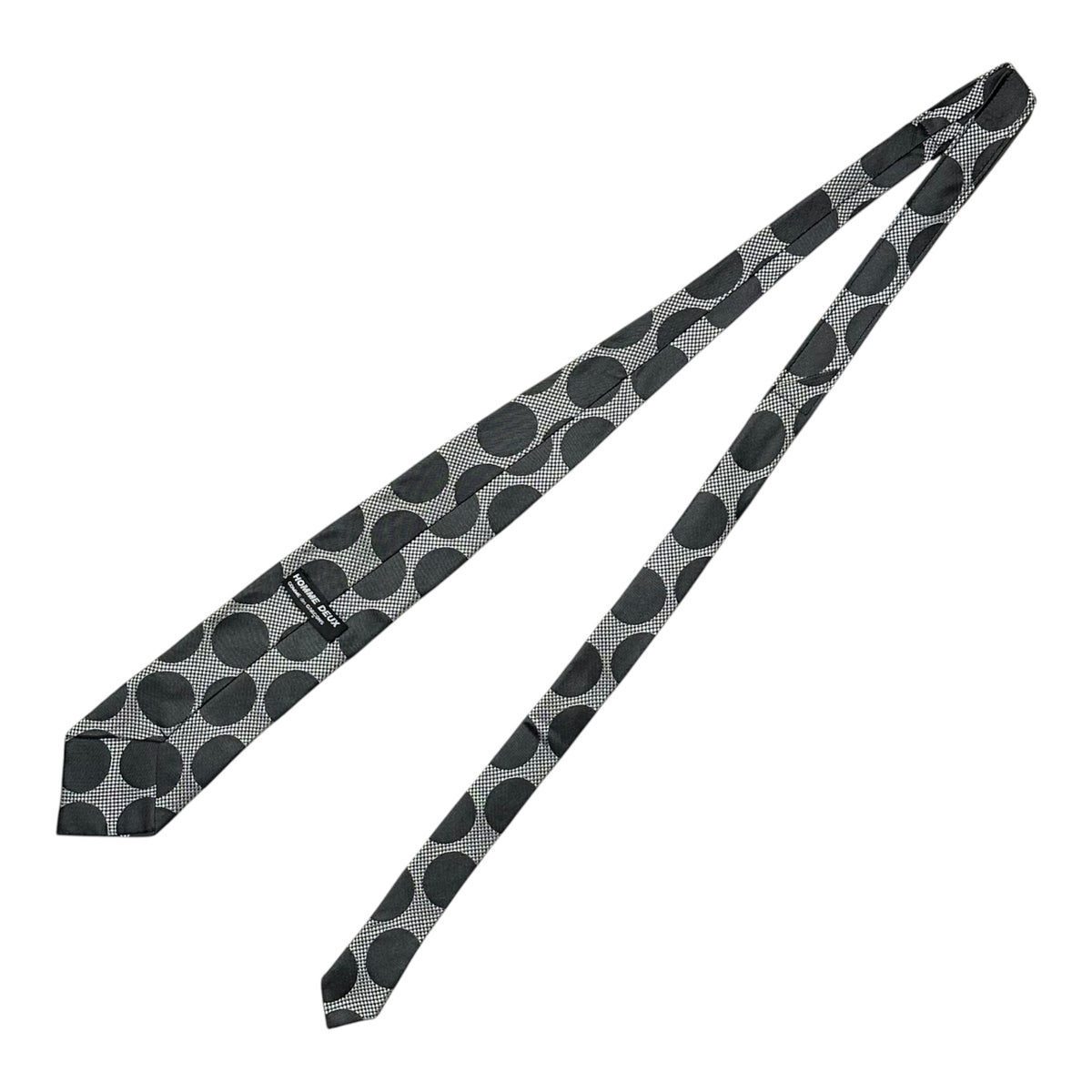 COMME des GARCONS HOMME DEUX(コムデギャルソンオムドゥ) Silk dot tie シルク ドット ネクタイ ホワイト×ブラック