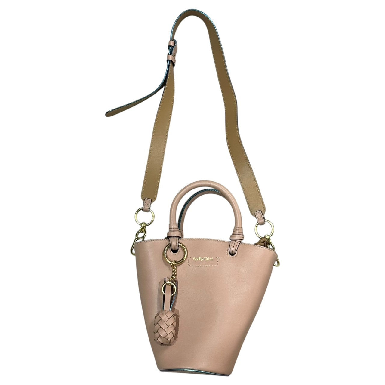 SEE BY CHLOE(シーバイクロエ) Cecilia 2-Way Shoulder Bag セシリア 2WAY ショルダーバッグ ピンク×ブラウン