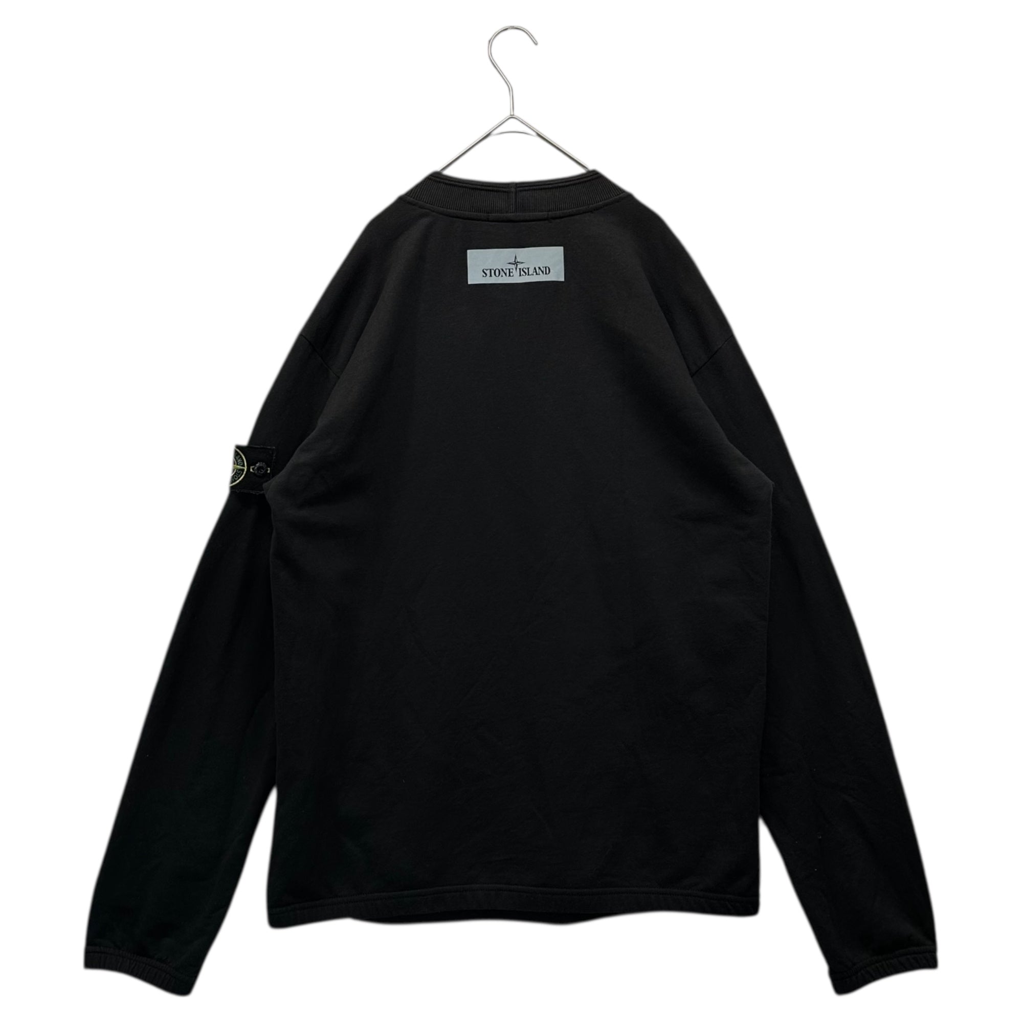 STONE ISLAND(ストーンアイランド) 18AW REFLECTIVE CREW SWEATSHIRT リフレクティブ クルーネック スウェット 691560643 M ブラック