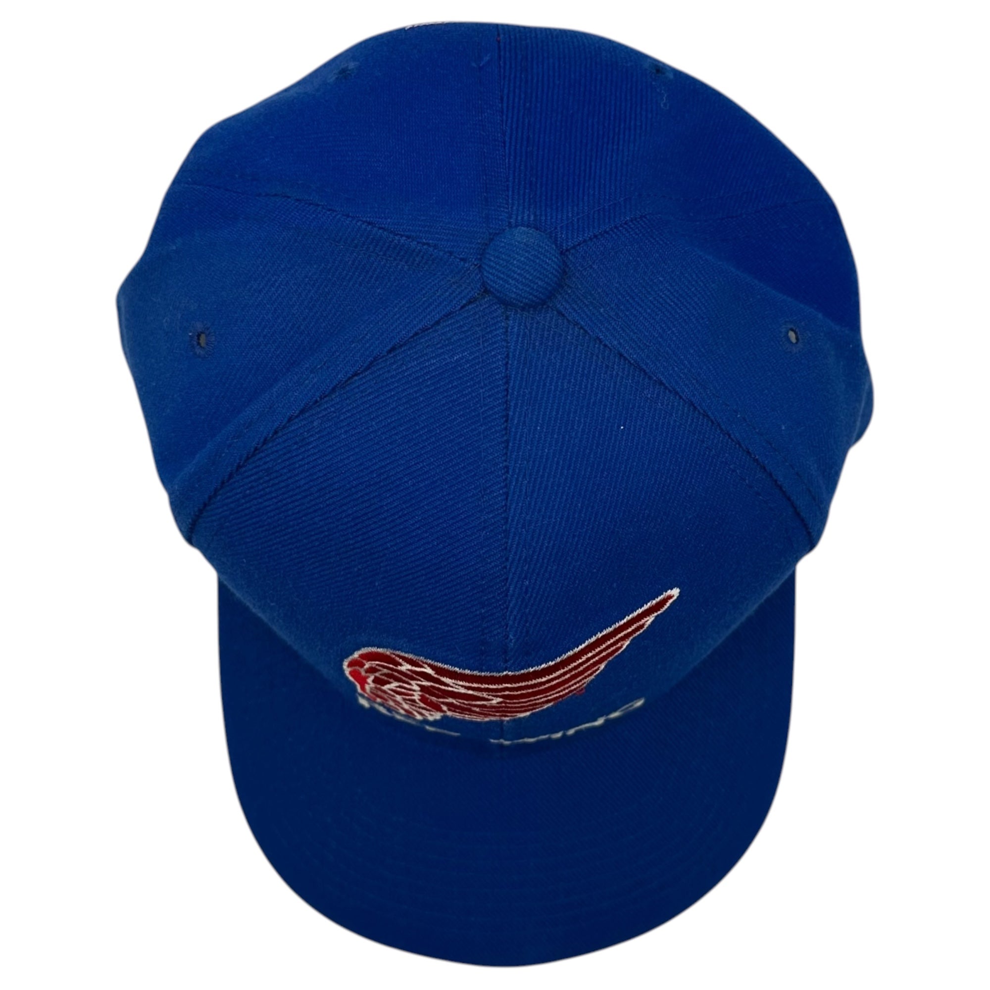 REDWING(レッドウィング) Feather tag embroidered 6-panel cap 羽タグ 刺繍 6パネル キャップ ブルー×レッド