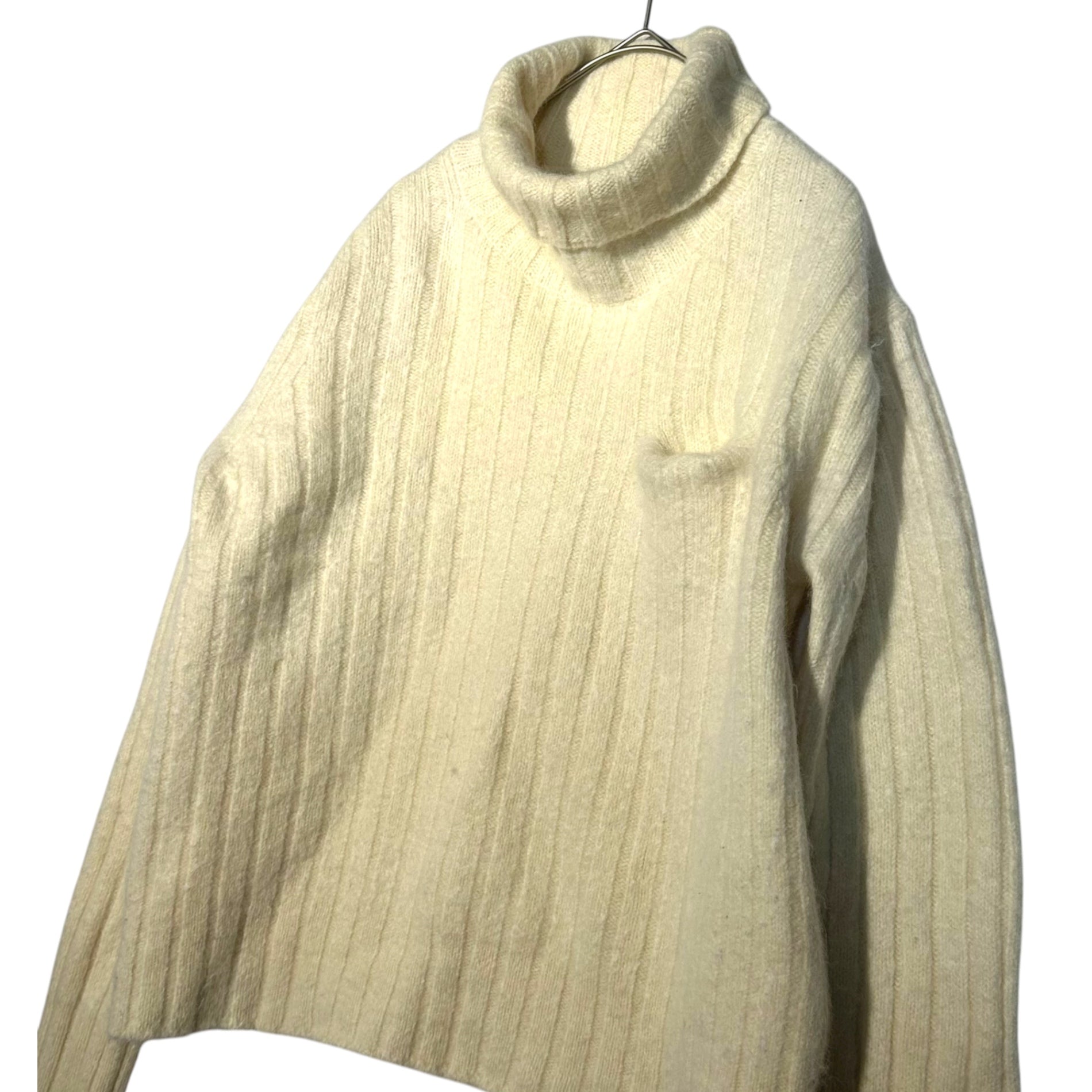 OLD JOE(オールドジョー) Angora Wool Pocket Turtleneck Knit アンゴラ ウール ポケット タートルネック ニット 152KN04 38 ホワイト