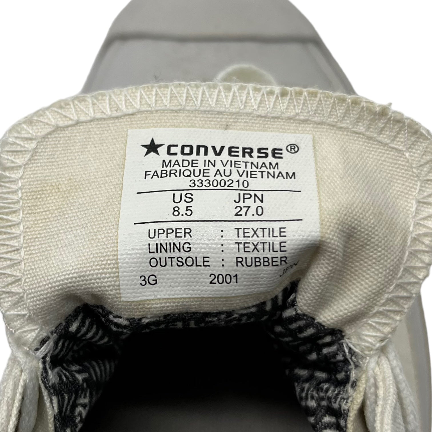 CONVERSE(コンバース) JACK PURCELL GORE-TEX RH ジャックパーセル ゴアテックス 33300210 27cm ホワイト ローカット スニーカー