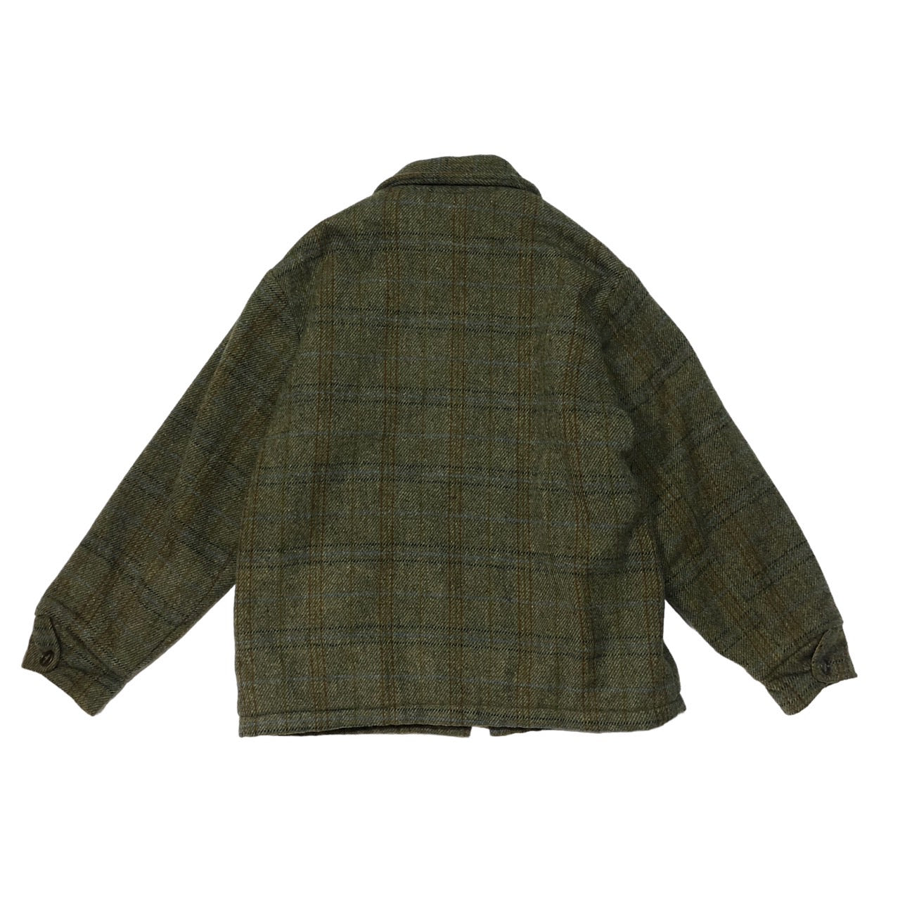 WOOLRICH(ウールリッチ) 80'ウールブルゾン/チェック裏ボアジャケット M グリーン/グリーン 80年代　TALONジップ