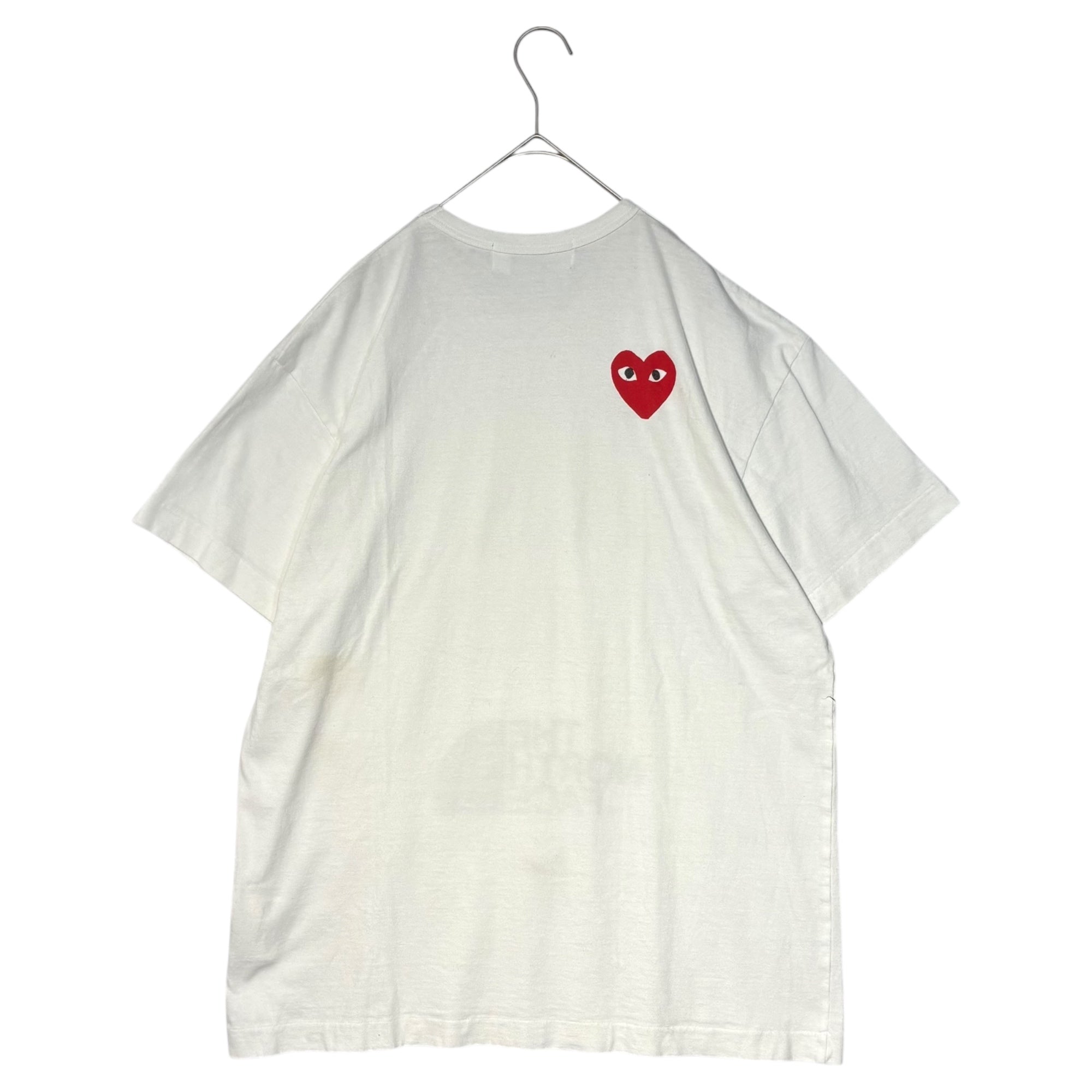 PLAY COMME des GARCONS×THE NORTH FACE(プレイコムデギャルソン×ノースフェイス) 20SS S/S TEE コラボ ロゴ ワッペン 半袖 Tシャツ AE-T202 XXL ホワイト AD2020