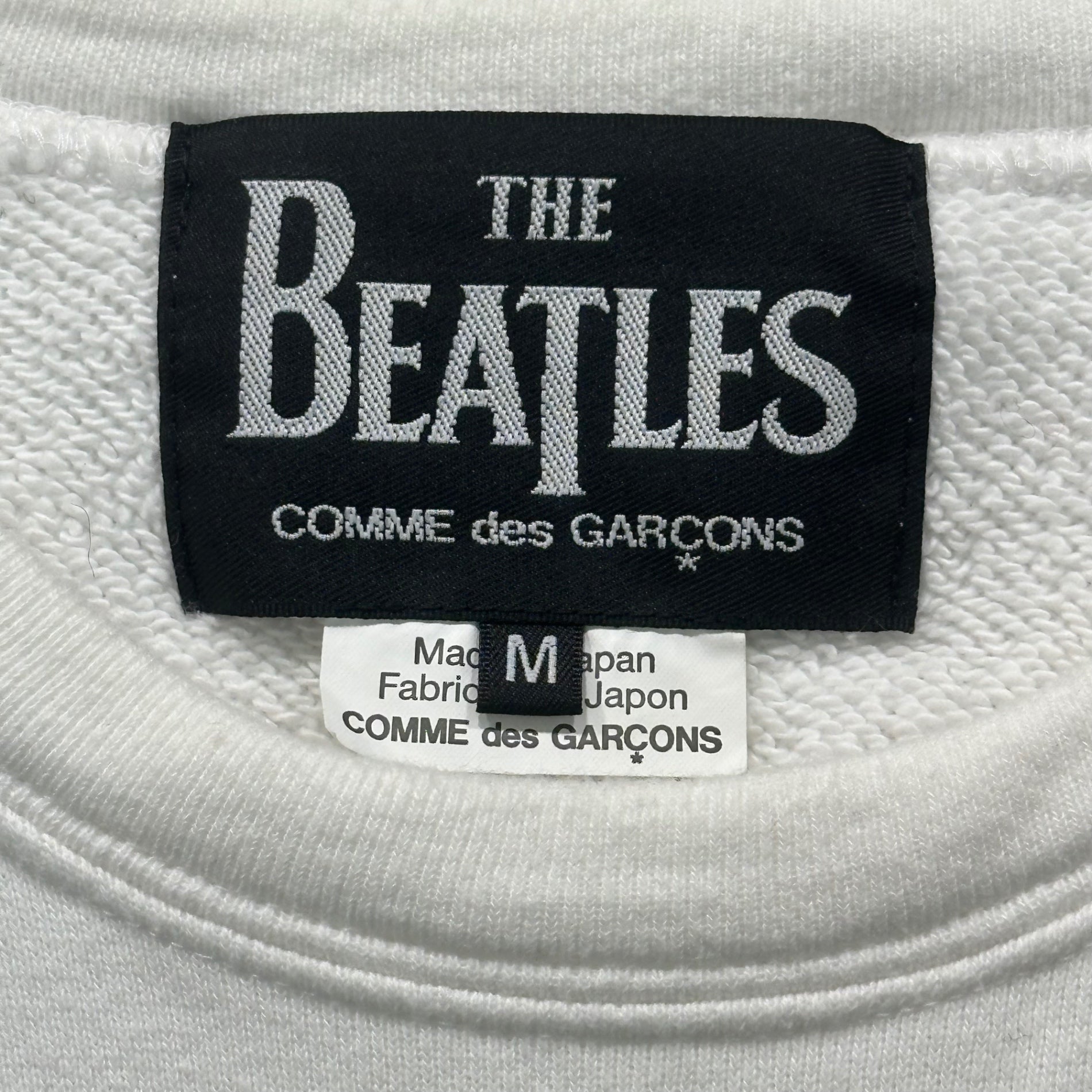 THE BEATLES COMME des GARCONS(ザビートルズコムデギャルソン) スウェット M ホワイト