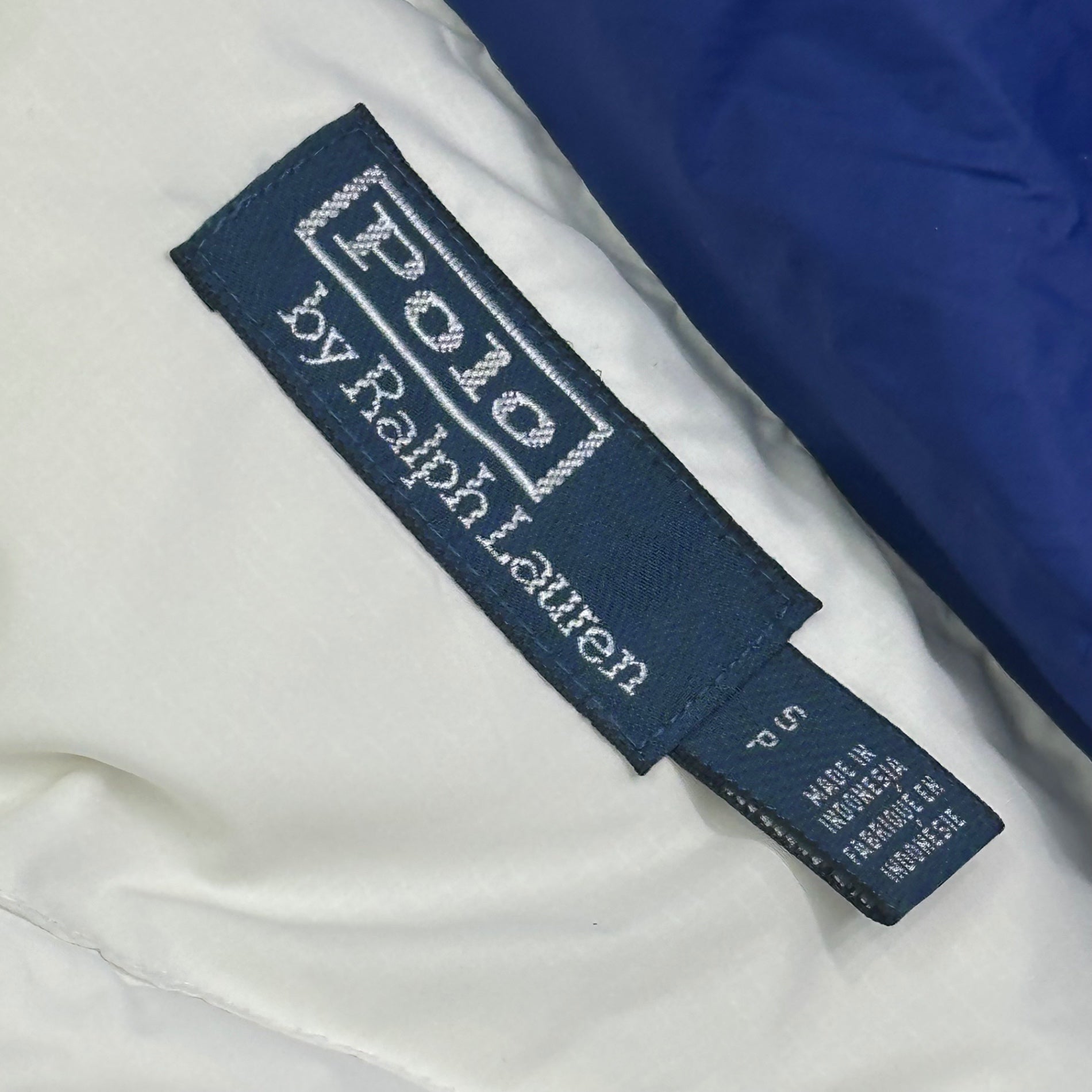 POLO RALPH LAUREN(ポロラルフローレン) Water Repellent Down Hooded Jacket ウォーター リペラント ダウン フーデッド ジャケット S ホワイト×マルチ