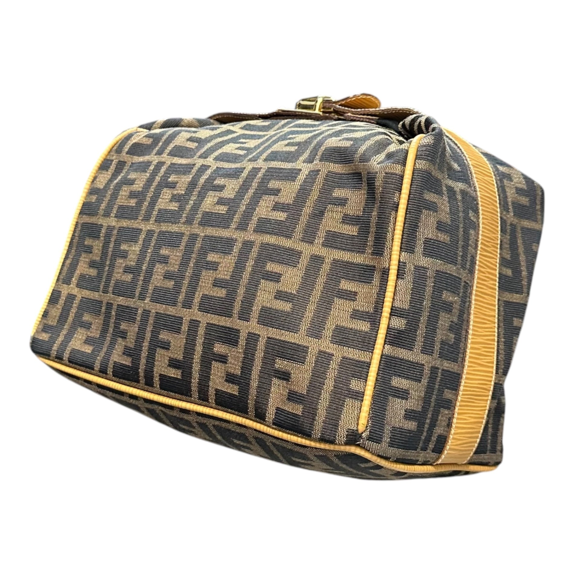 FENDI(フェンディ) Zucca Pattern Vanity Bag ズッカ柄 バニティ バッグ ブラウン OLD ハンド