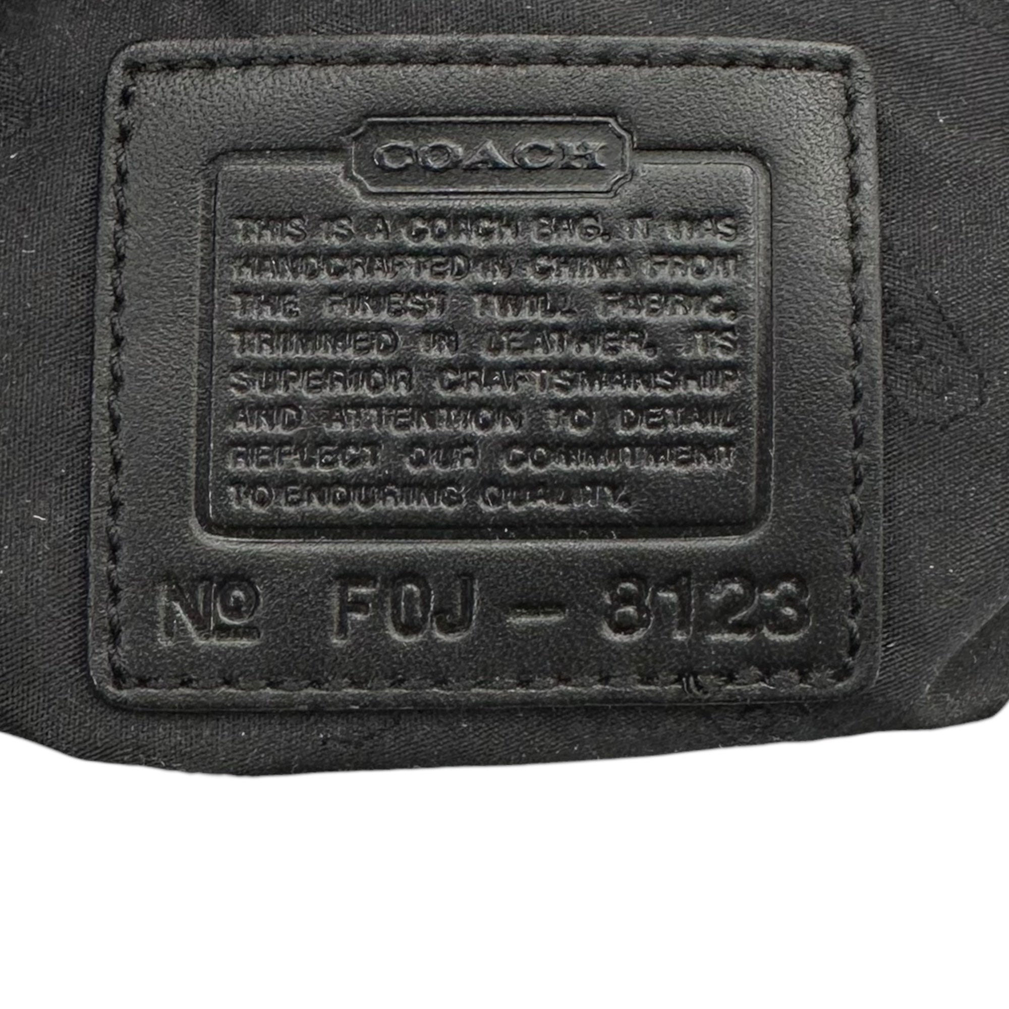 COACH(コーチ) Nylon Mini Handbag ナイロン ミニ ハンド バッグ F0J-8123 ブラック