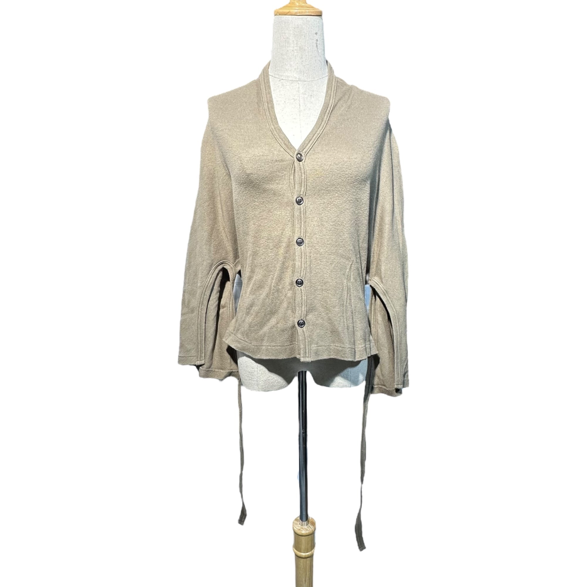 Y's(ワイズ) Kimono-style cotton knit cardigan 着物 スタイル コットン ニット カーディガン YX-T53-069 3(L程度) カーキ