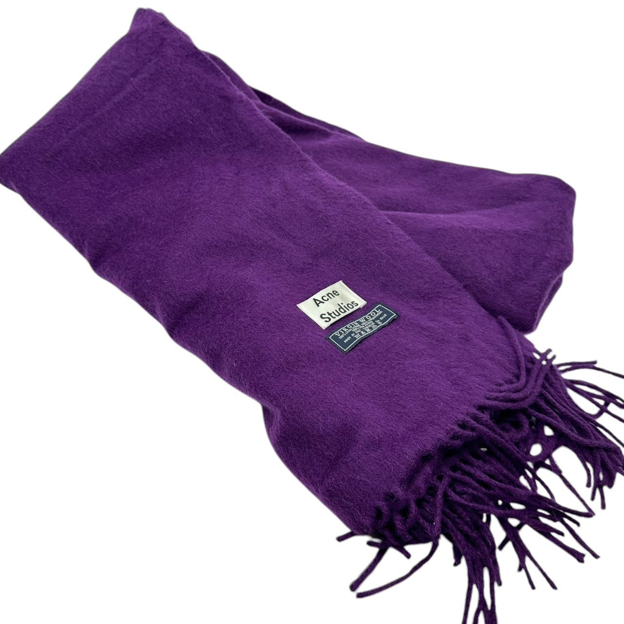 Acne Studios(アクネストゥディオズ) Large Virgin Wool Scarf 大判 ヴァージン ウール マフラー パープル