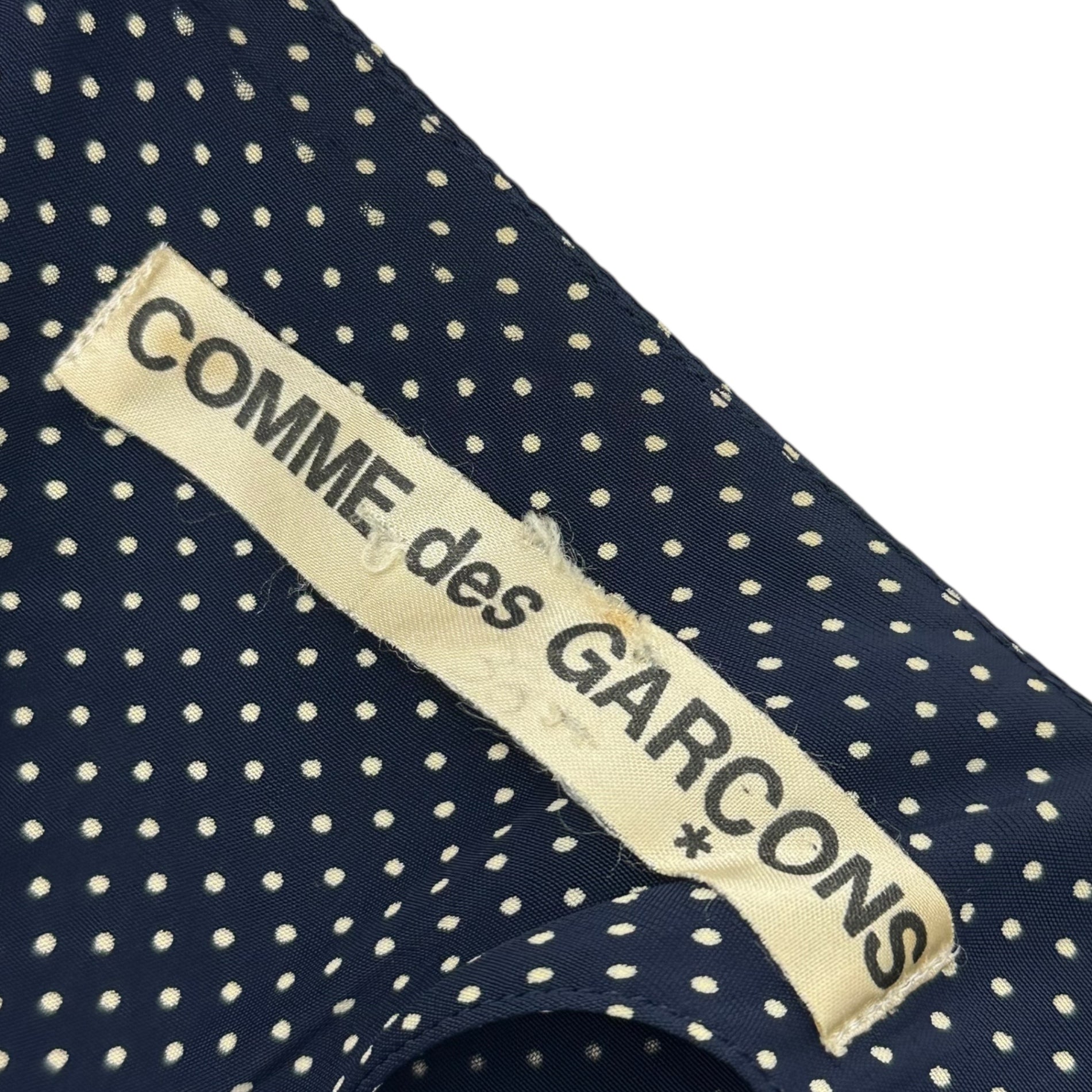 COMME des GARCONS(コムデギャルソン) 70～80's Vintage Dot Print Sleeveless Dress 70～80年代 ヴィンテージ ドットプリント ノースリーブ ワンピース AD表記無 FREE ネイビー 川久保玲 本人期
