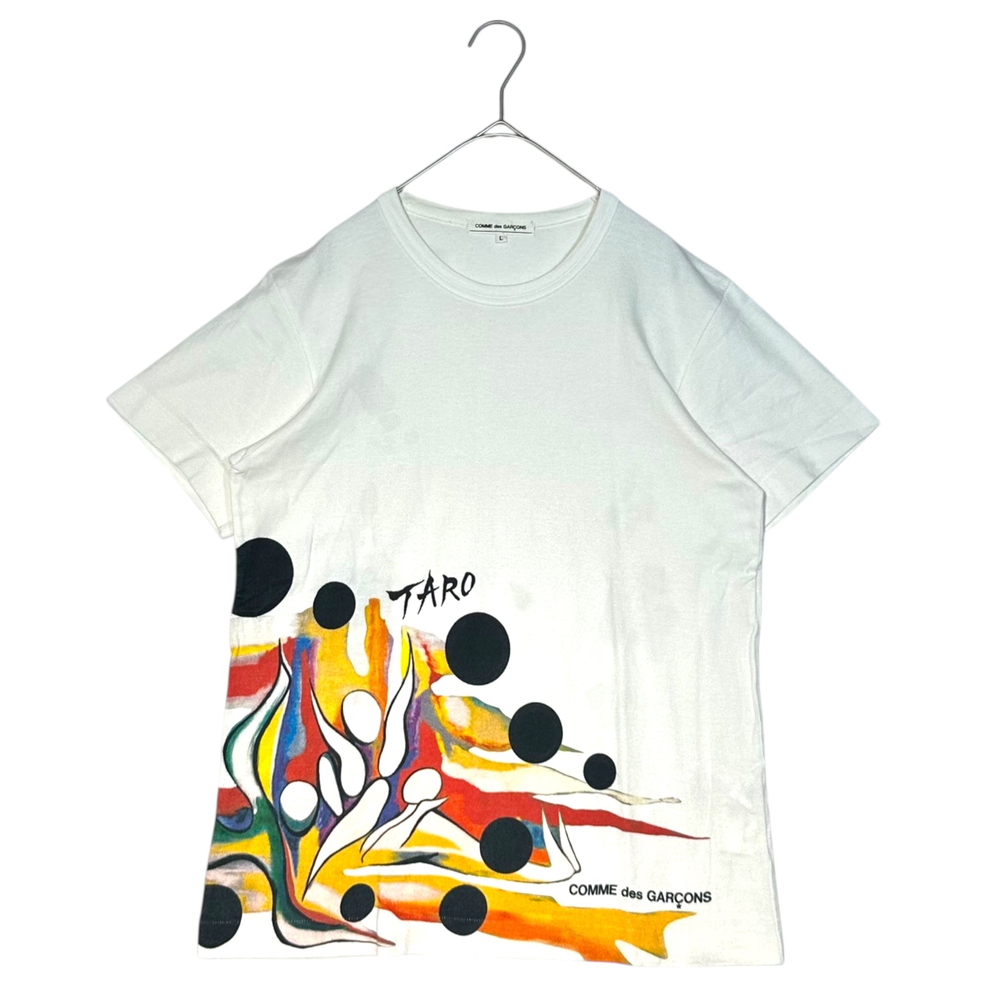 COMME des GARCONS × Taro Okamoto(コムデギャルソン × 岡本太郎) 12AW Taro Okamoto Painting Print T-shirt 岡本太郎 絵画 プリント Tシャツ OJ-T013 L ホワイト×レッド AD2012 男性着用可能