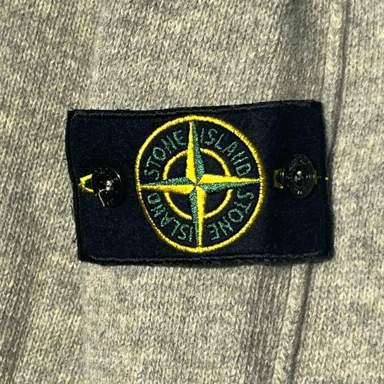 STONE ISLAND(ストーンアイランド) 07AW 2WAY high neck knit polo shirt ハイネック ニット ポロシャツ 47155BA3 S グレー プルオーバー 00s