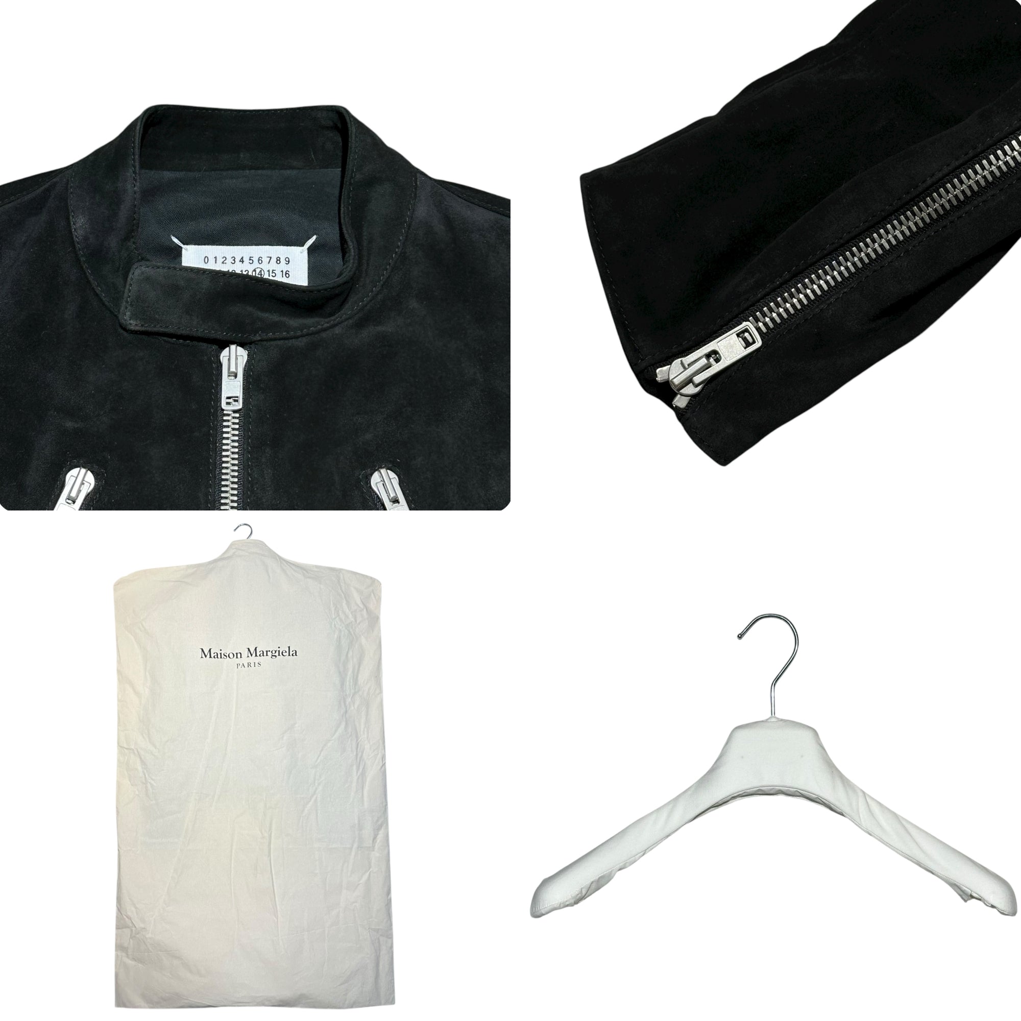 MAISON MARGIELA(メゾンマルジェラ) 24AW 5ZIP LEATHER JACKET - Black
